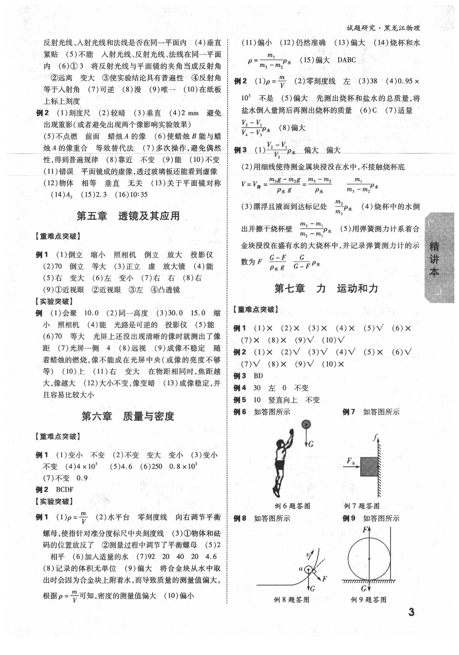 2020年萬唯教育中考試題研究物理黑龍江專用 參考答案第2頁