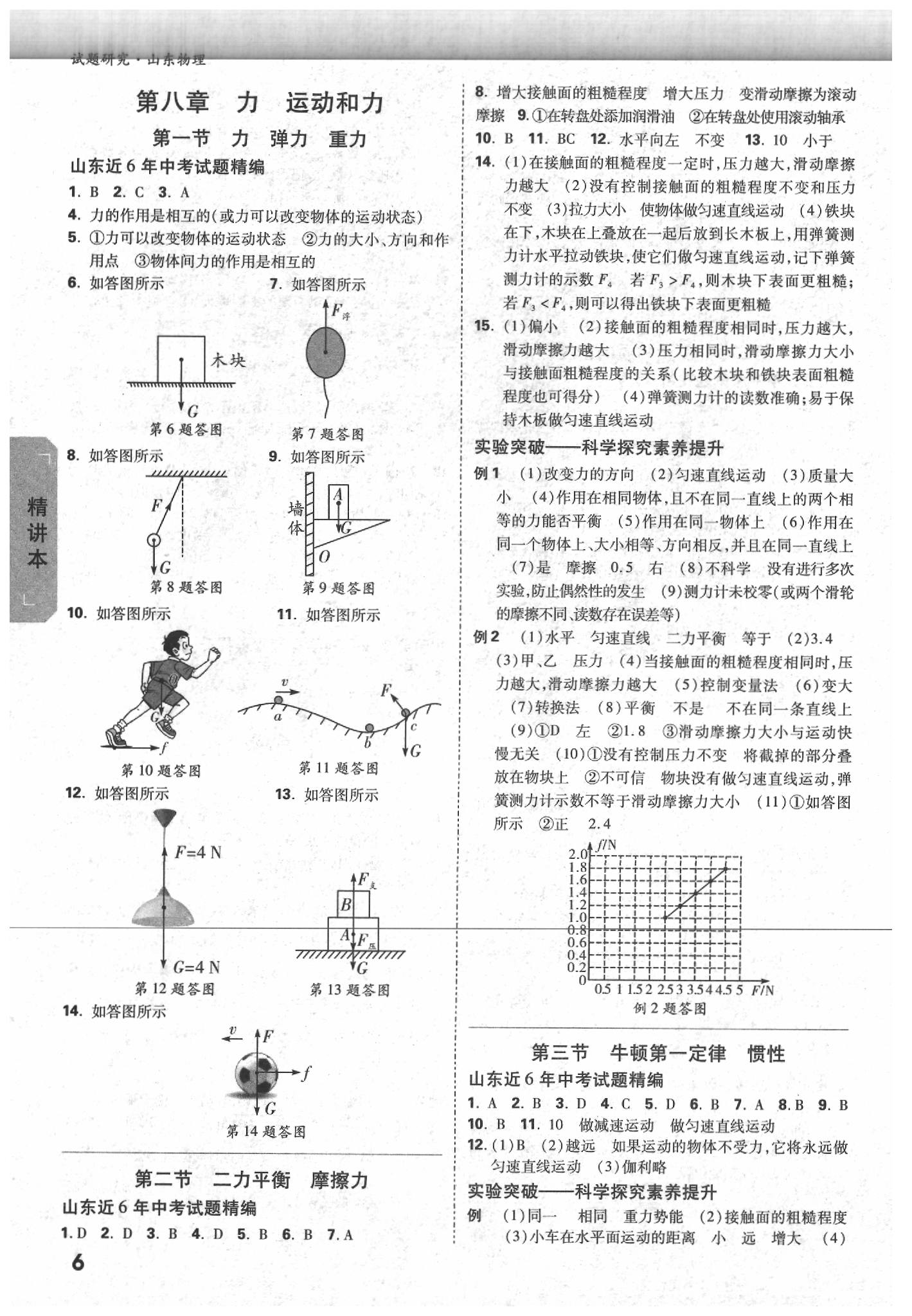 2020年萬(wàn)唯中考試題研究物理山東專(zhuān)用 參考答案第5頁(yè)