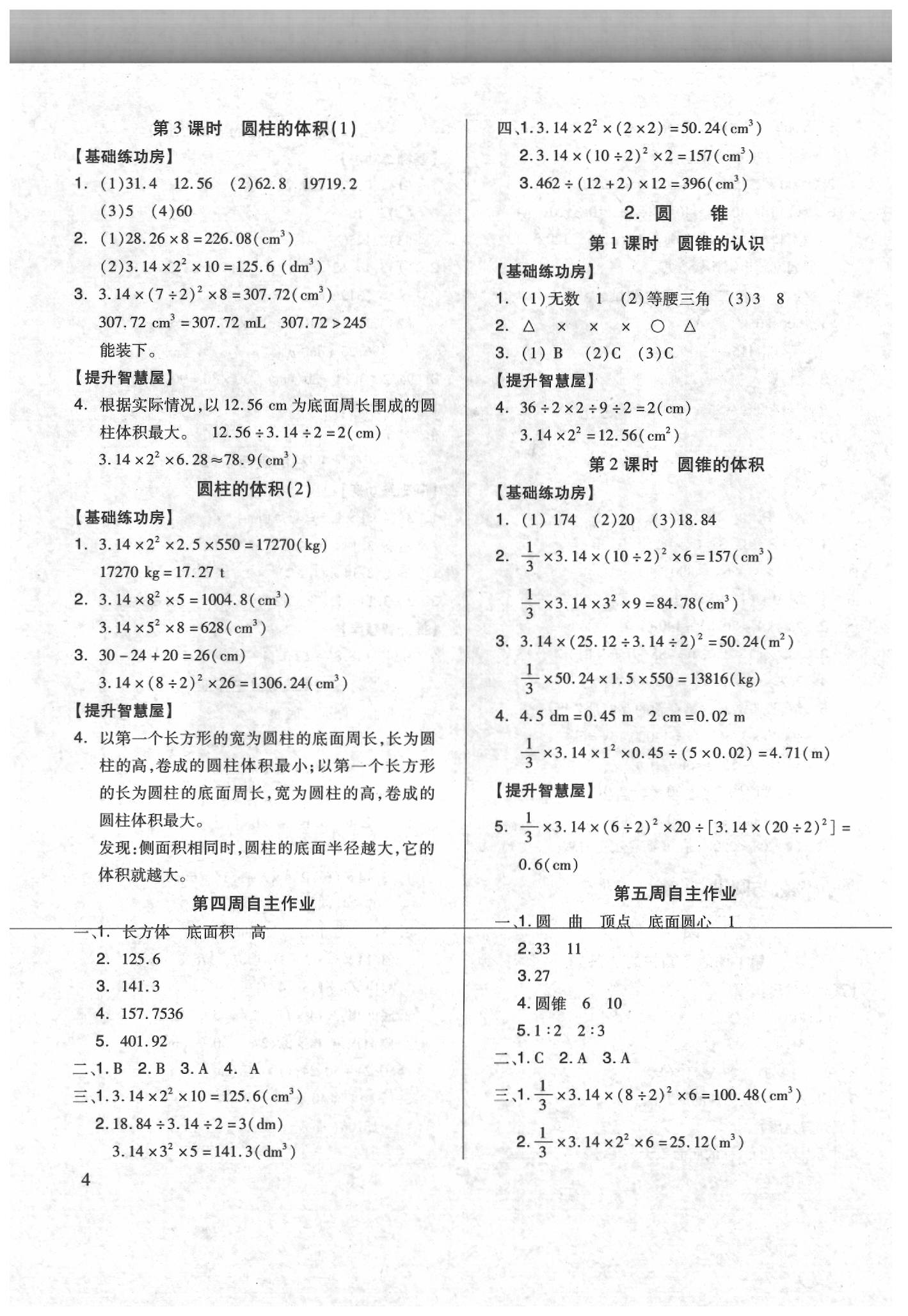 2020年新思維伴你學六年級數(shù)學下冊 第4頁