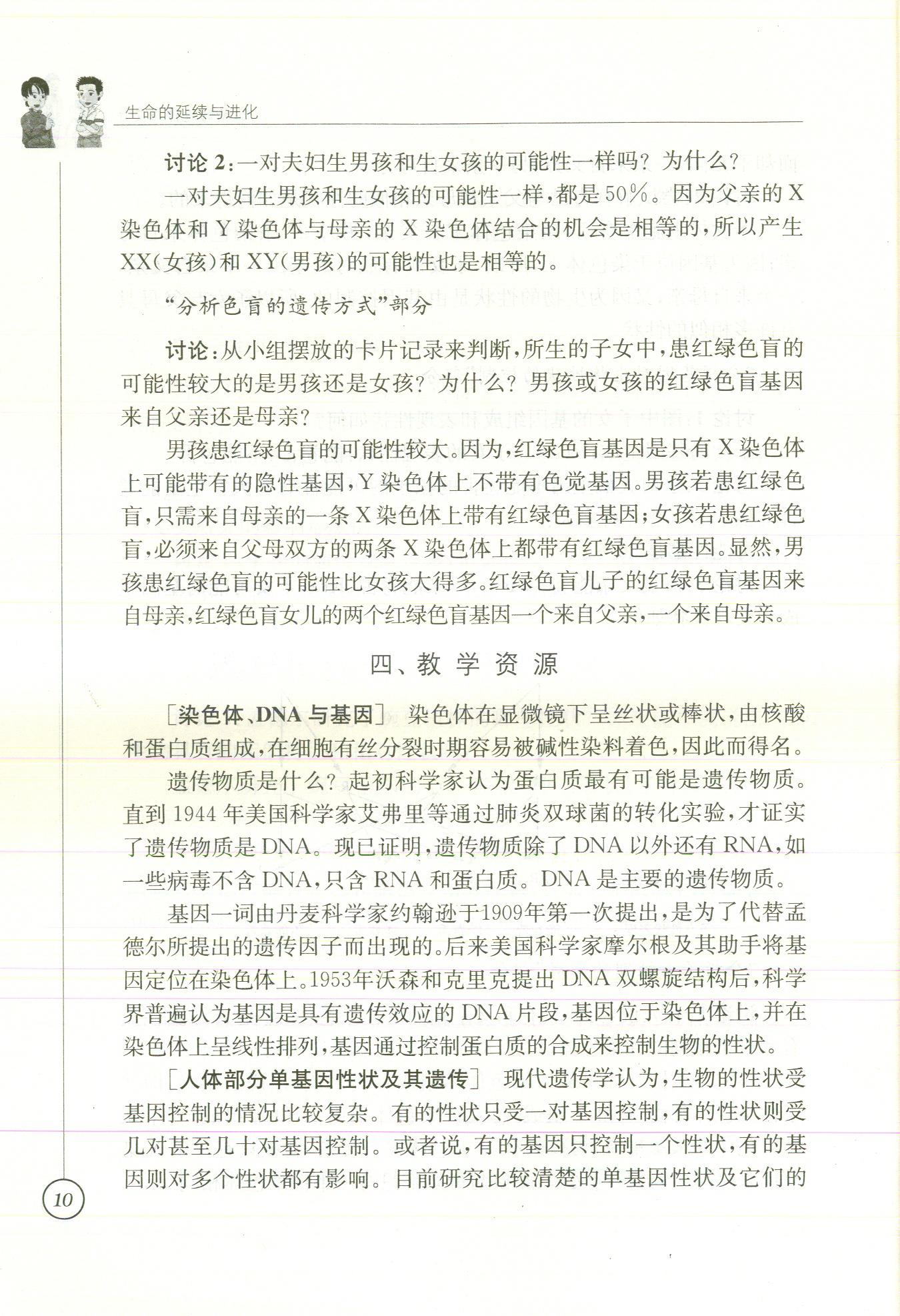 2020年课本八年级生物苏科版&nbsp;参考答案第15页