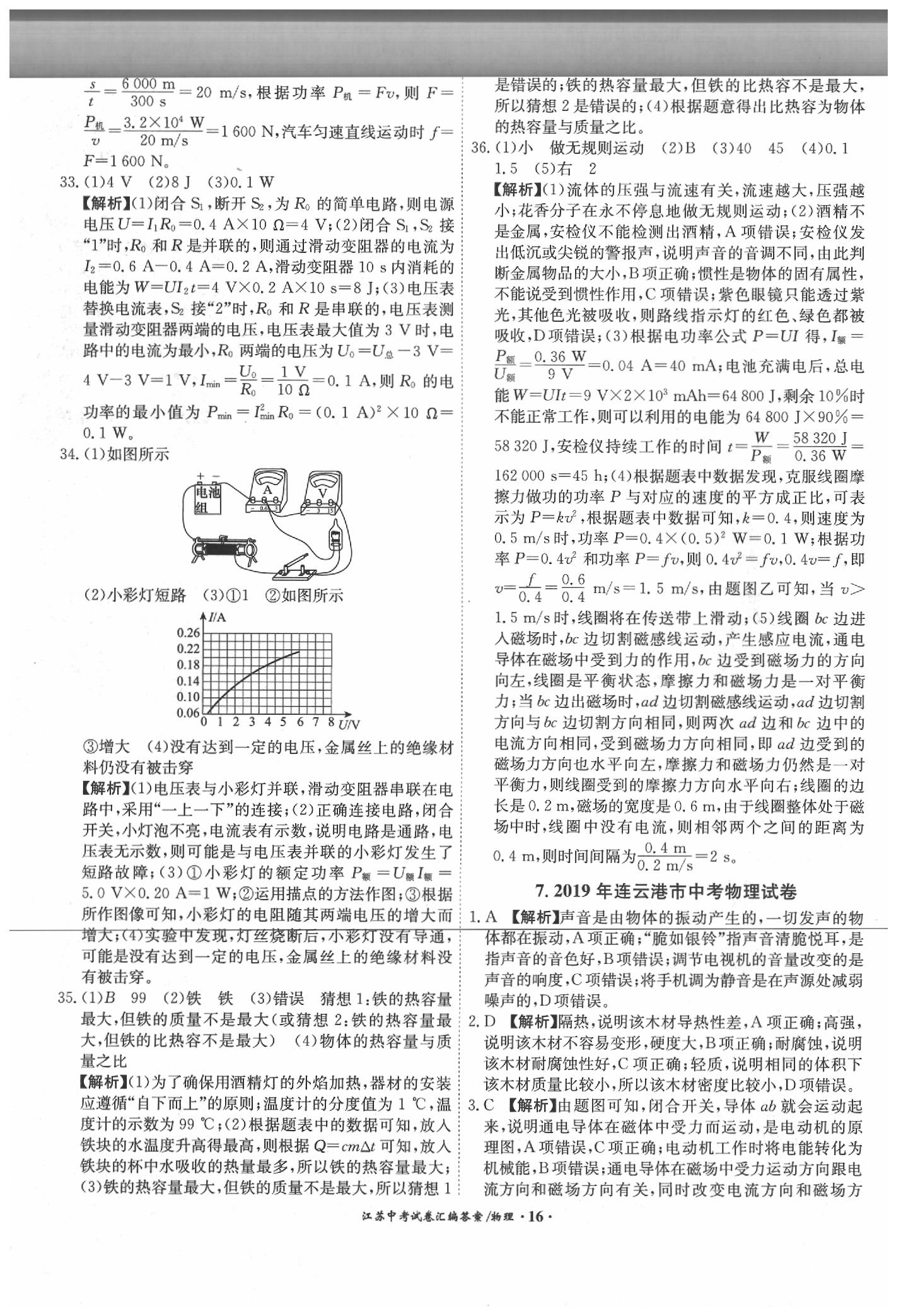 2020年江蘇13大市中考試題精編物理 第16頁