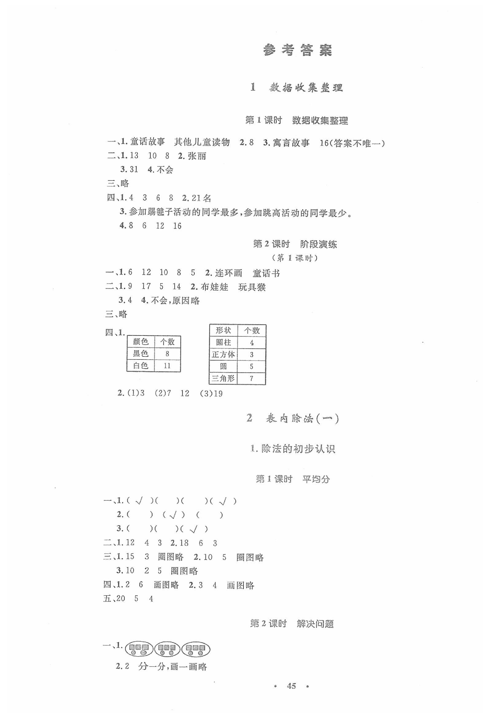 2020年同步測控優(yōu)化設(shè)計二年級數(shù)學(xué)下冊人教版增強版 第1頁