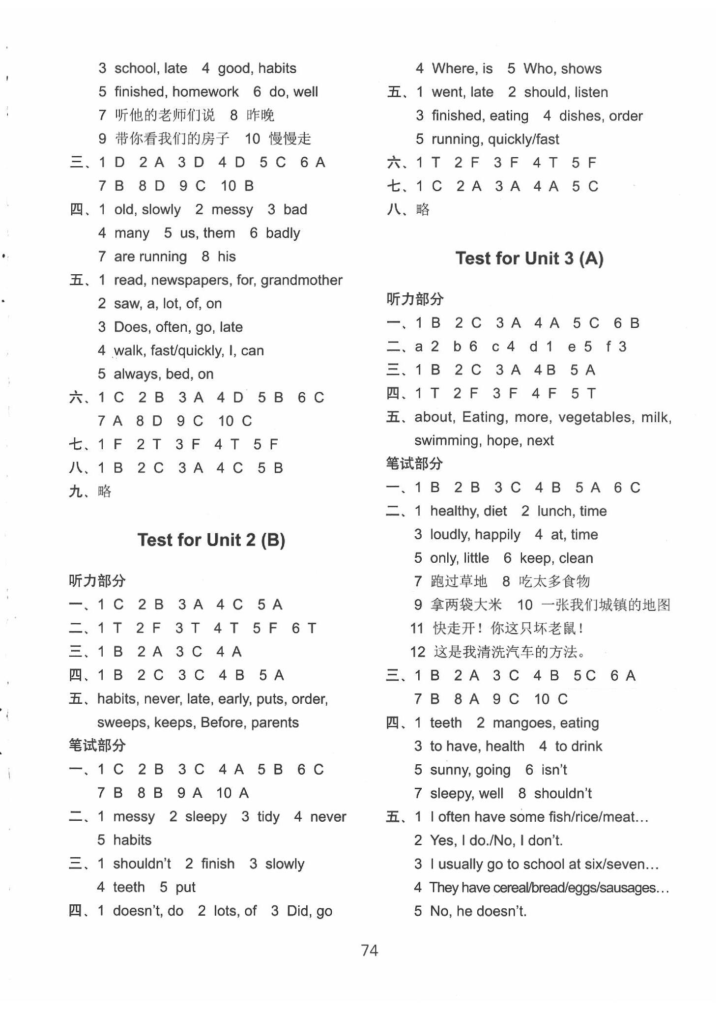 2020年課課練小學(xué)英語AB卷六年級英語下冊譯林版 第2頁