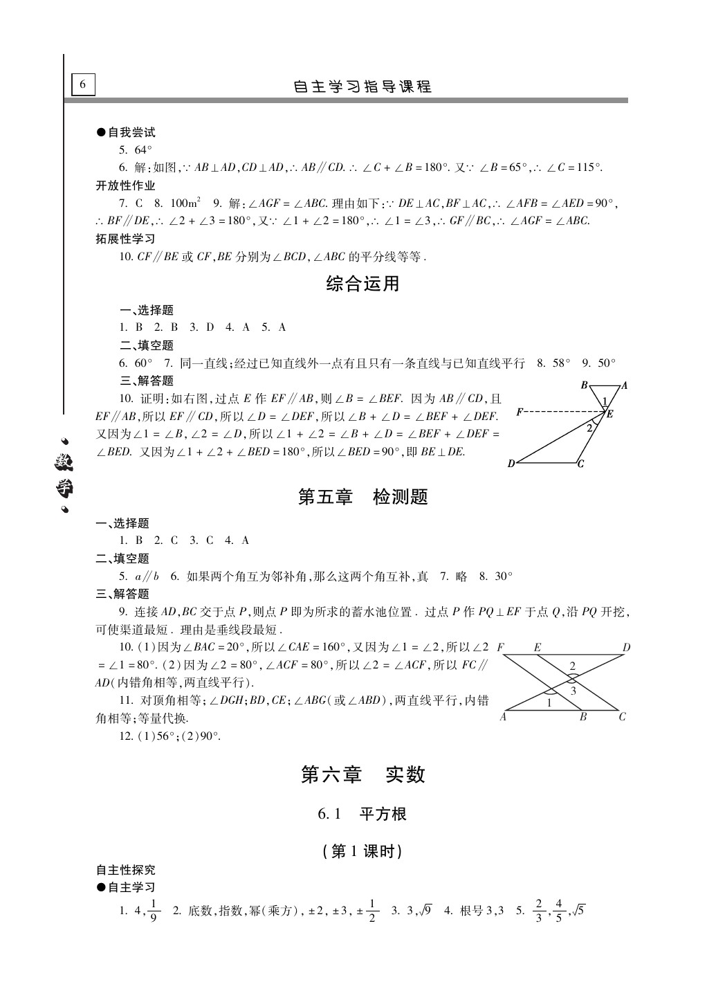 2020年自主學(xué)習(xí)指導(dǎo)課程七年級(jí)數(shù)學(xué)下冊(cè)人教版 第6頁