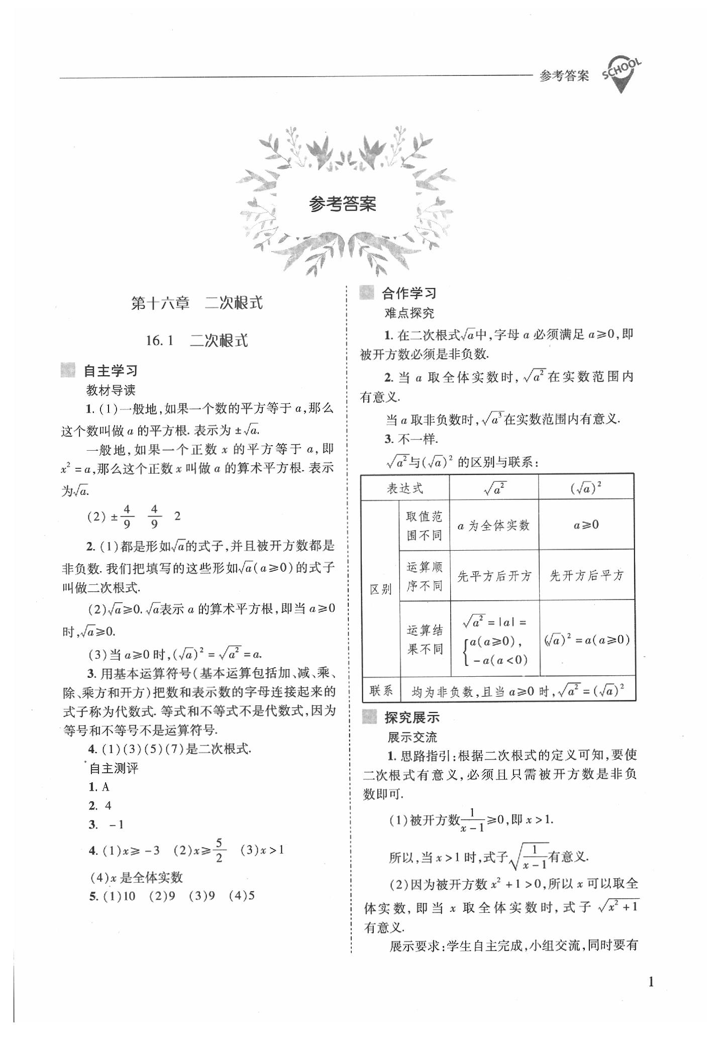 2020年新課程問題解決導(dǎo)學(xué)方案八年級(jí)數(shù)學(xué)下冊(cè)人教版 第1頁