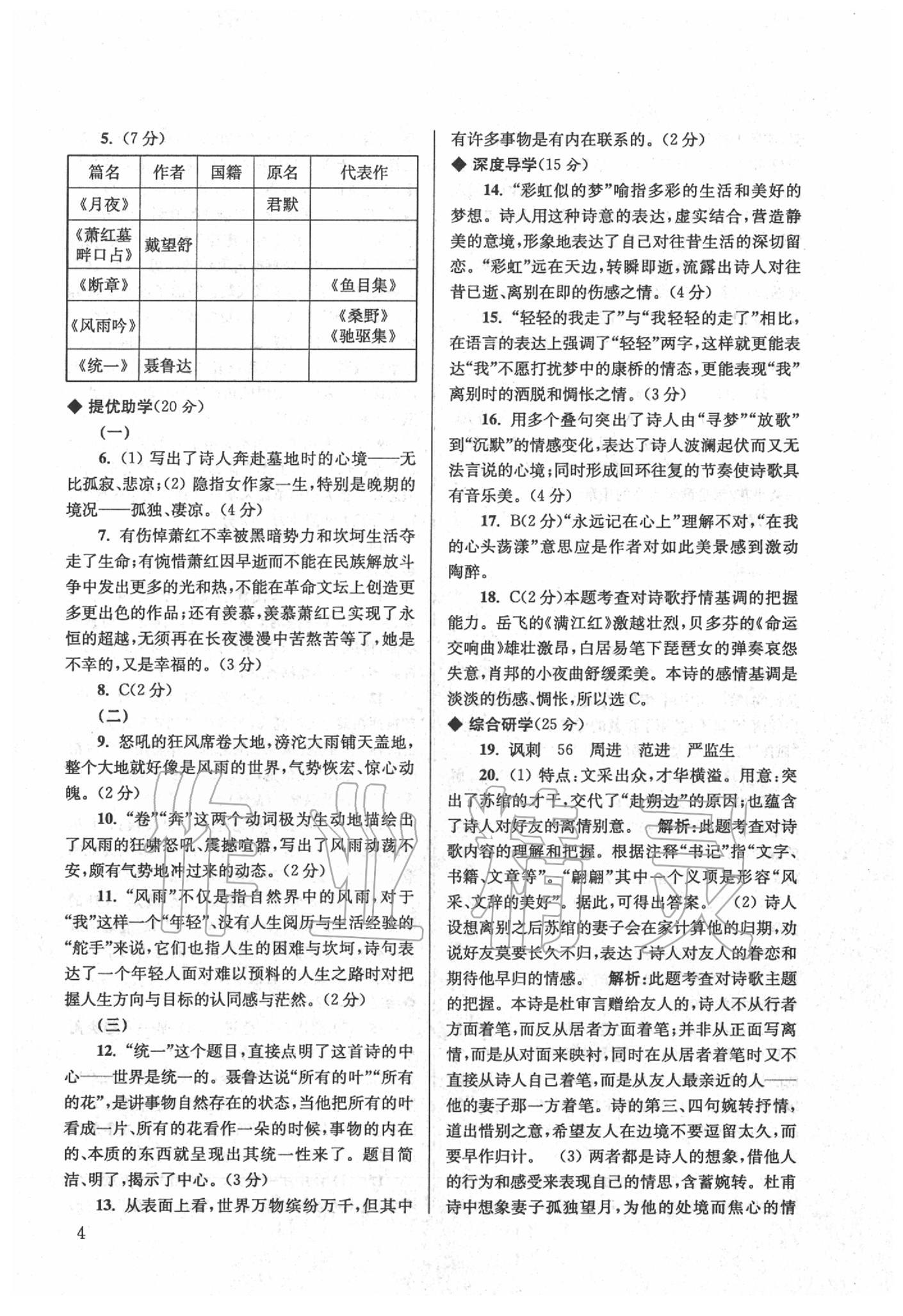 2020年導(dǎo)學(xué)超鏈接九年級(jí)語(yǔ)文下冊(cè)人教版 第4頁(yè)