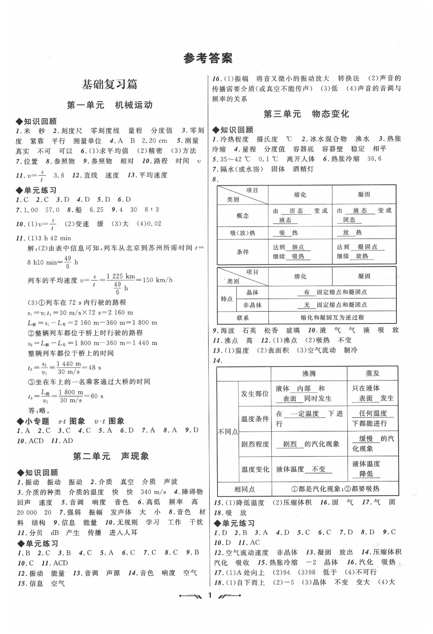 2020年中考全程復(fù)習(xí)訓(xùn)練物理 第1頁