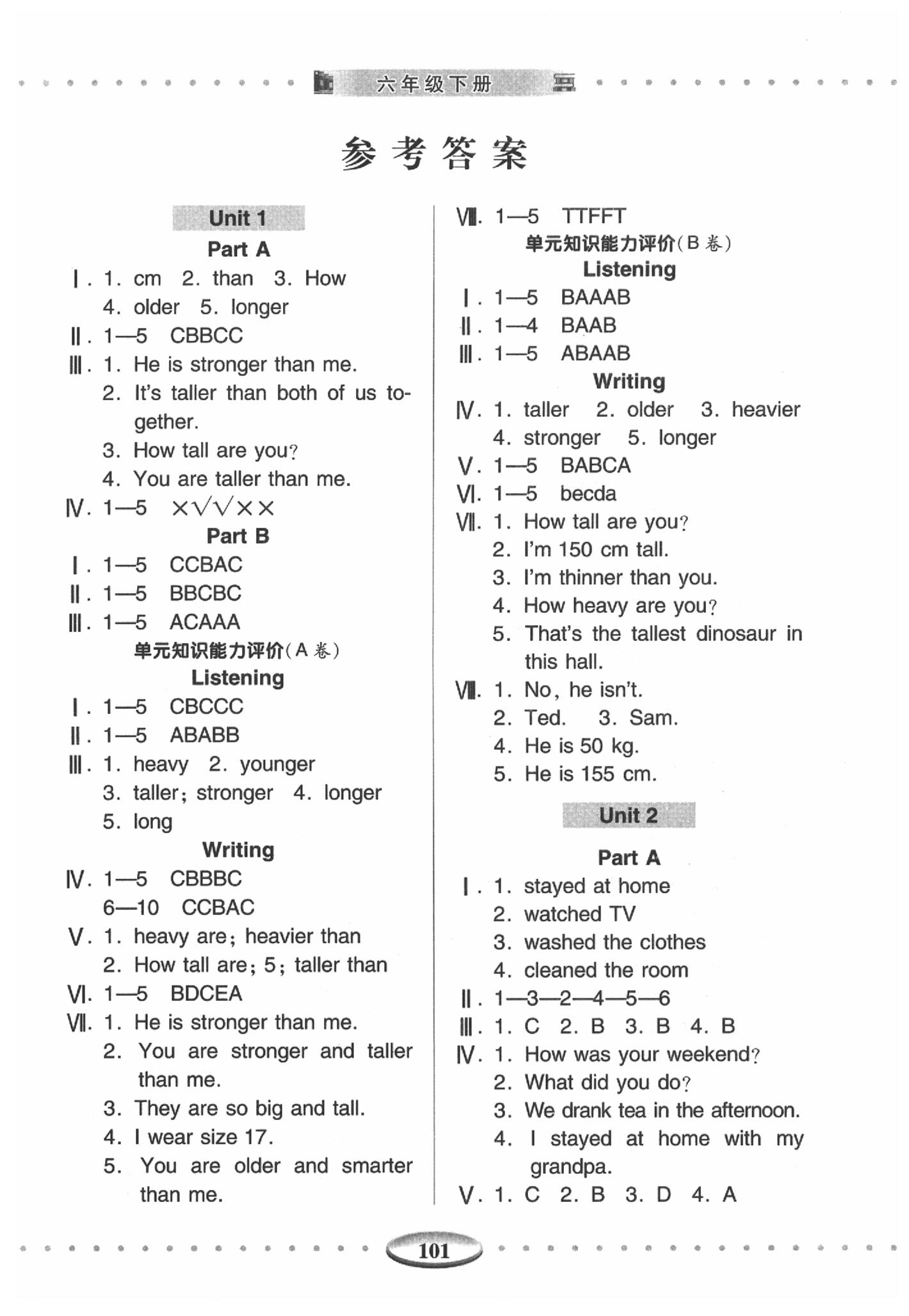 2020年智慧學(xué)習(xí)六年級英語下冊人教PEP版 第1頁