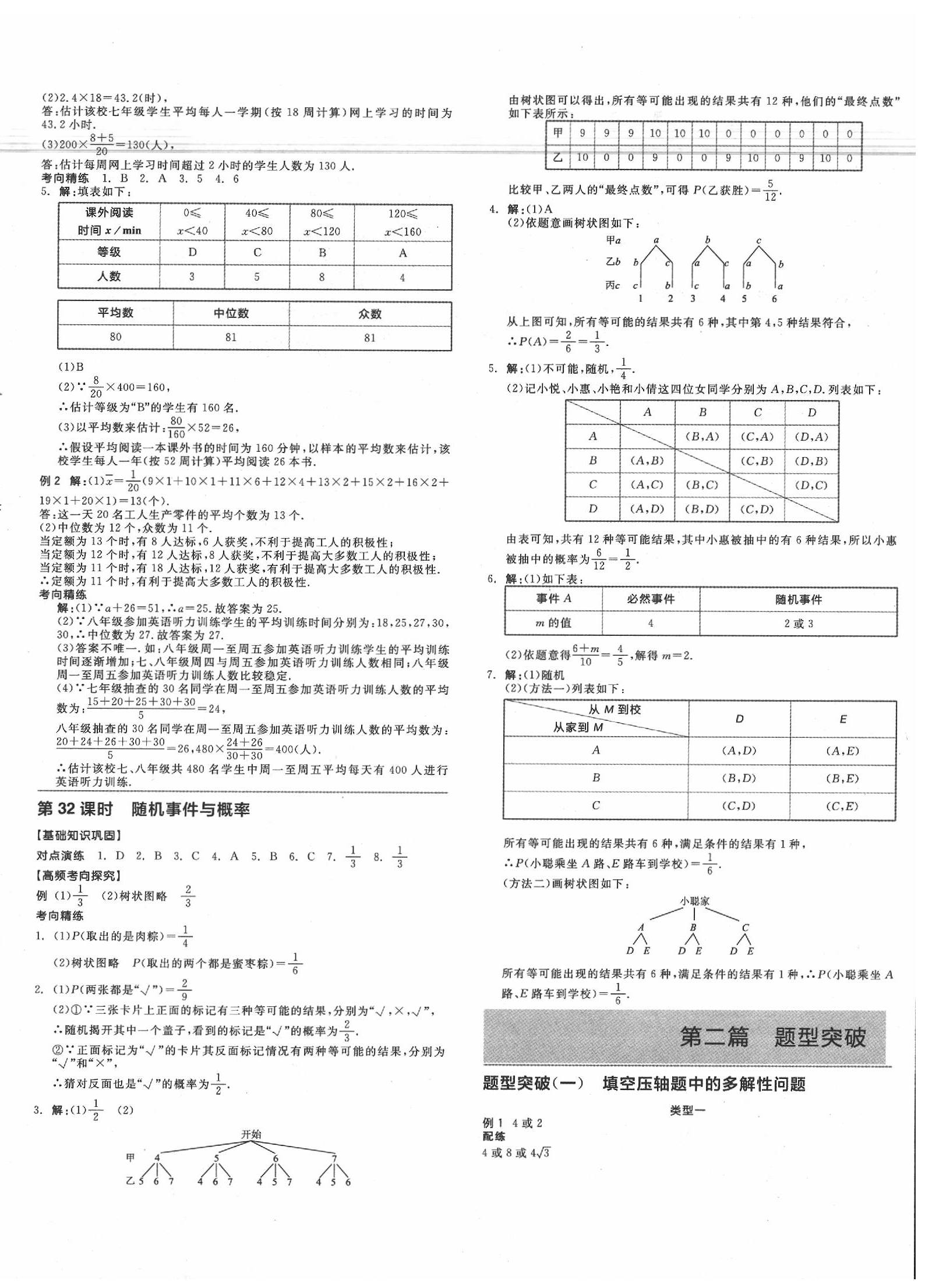 2020年全品中考復(fù)習(xí)方案數(shù)學(xué)江西專版 第12頁(yè)