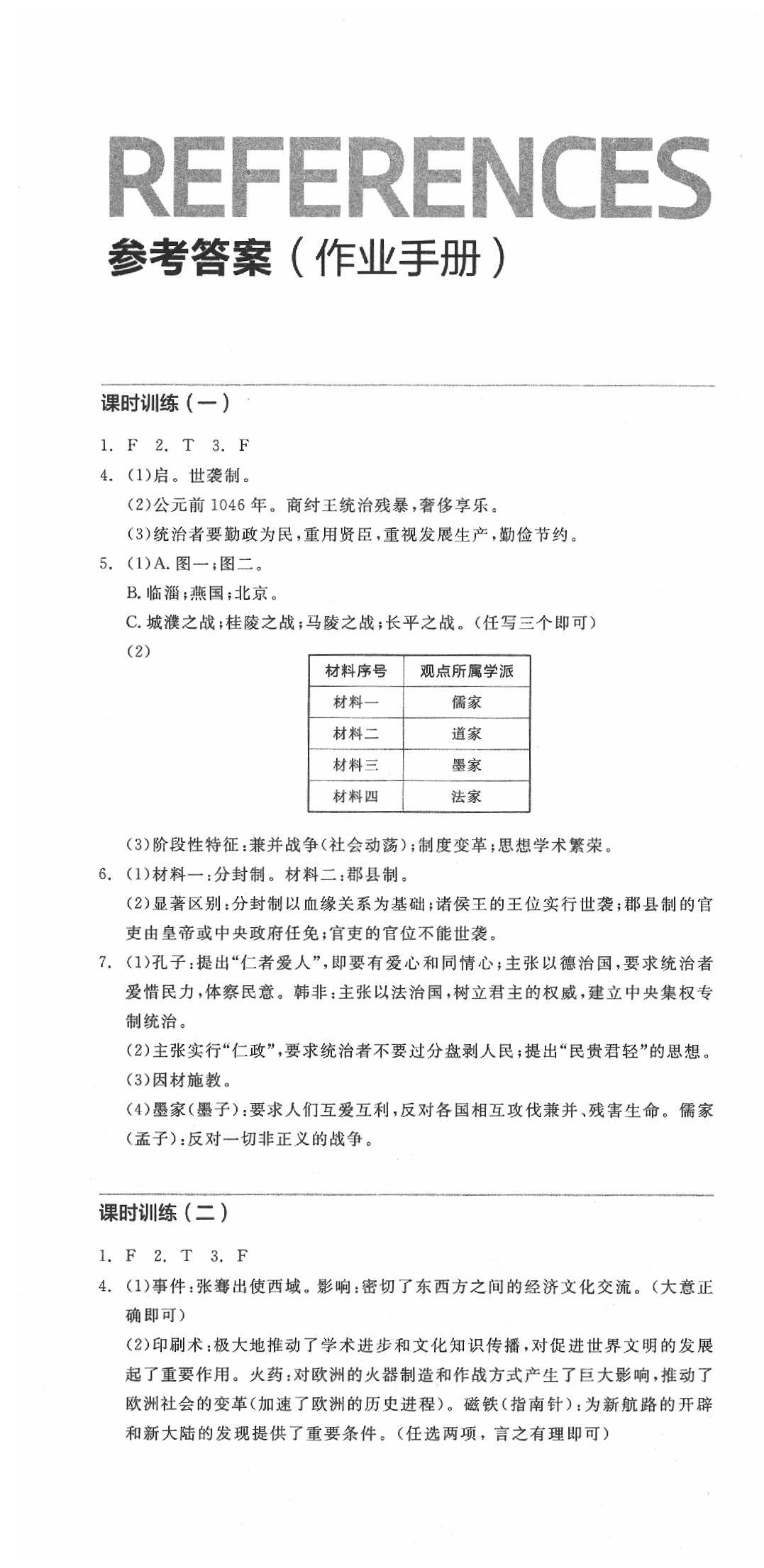 2020年全品中考复习方案历史江西专版 第1页