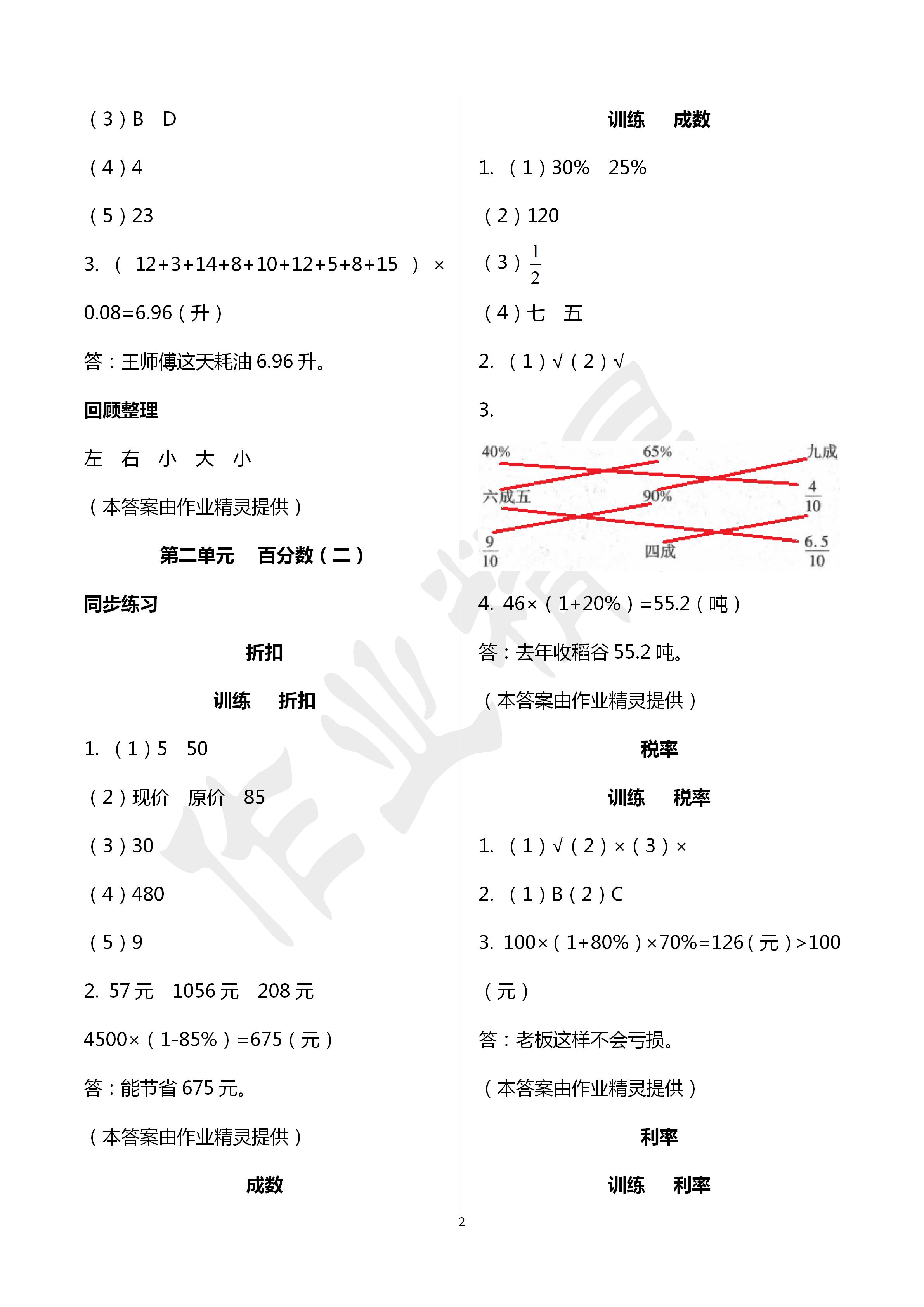 2020年新課程新練習(xí)六年級數(shù)學(xué)下冊人教版A版 第2頁