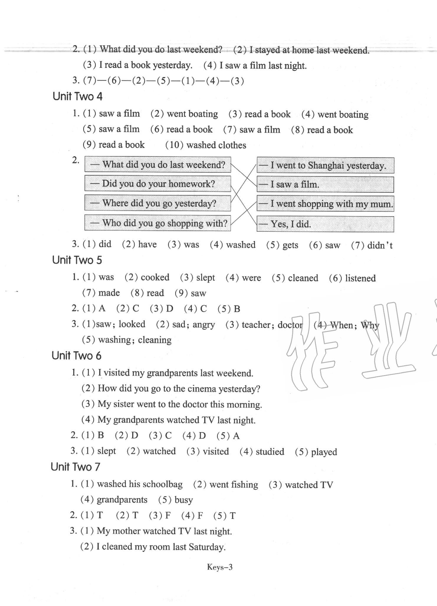 2020年每課一練小學(xué)英語六年級下冊人教版浙江少年兒童出版社 第3頁