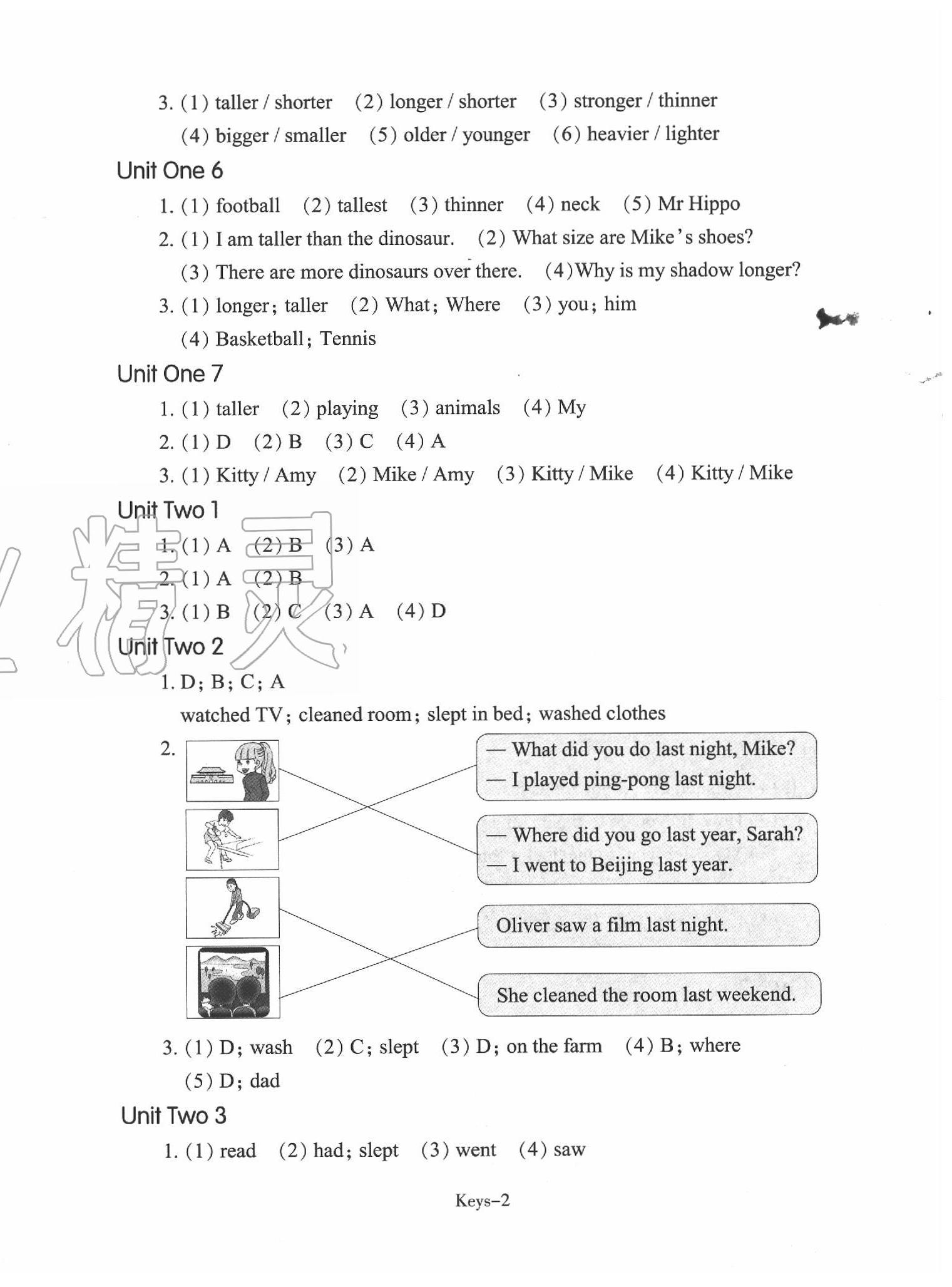 2020年每課一練小學(xué)英語六年級下冊人教版浙江少年兒童出版社 第2頁