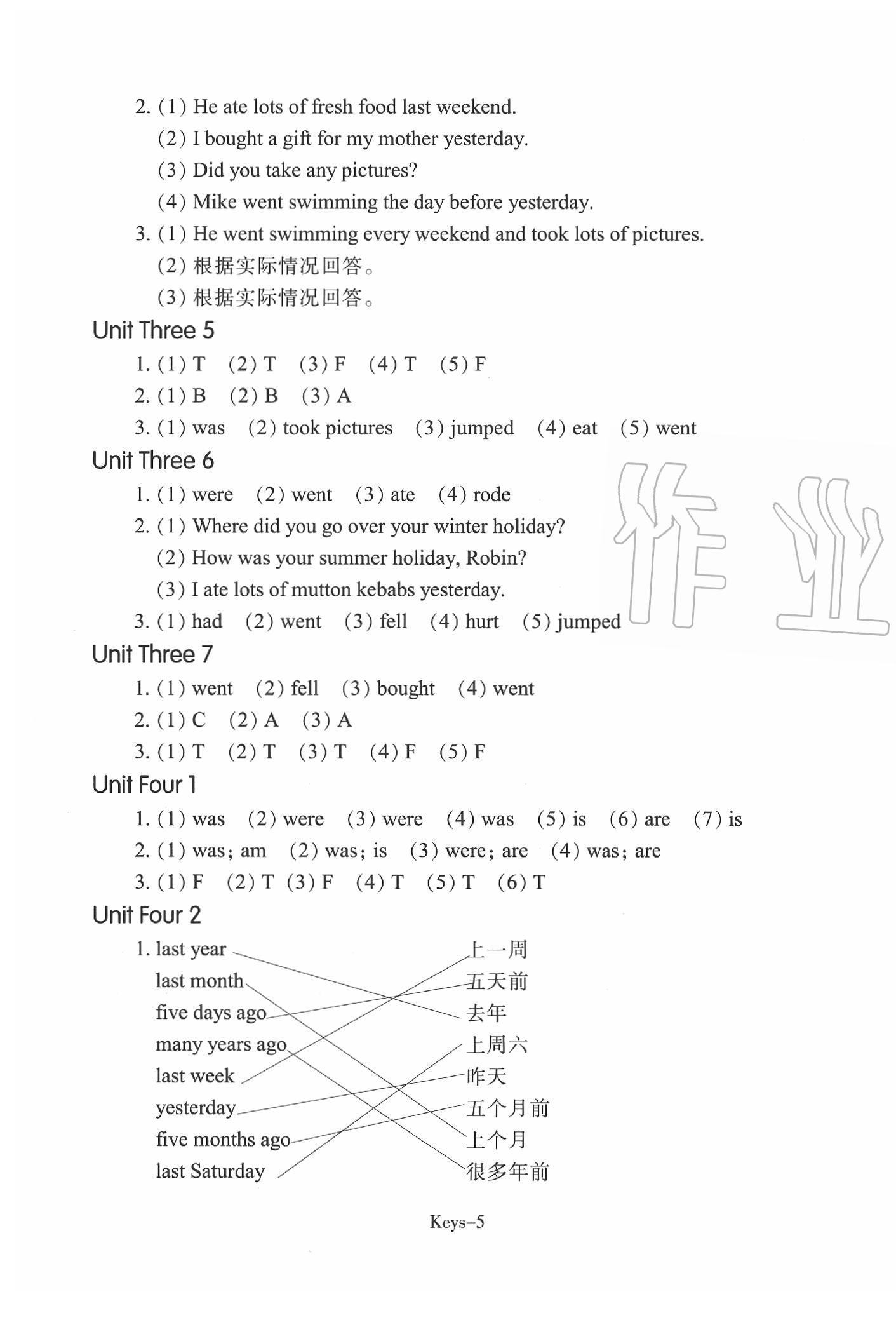 2020年每課一練小學(xué)英語六年級(jí)下冊(cè)人教版浙江少年兒童出版社 第5頁