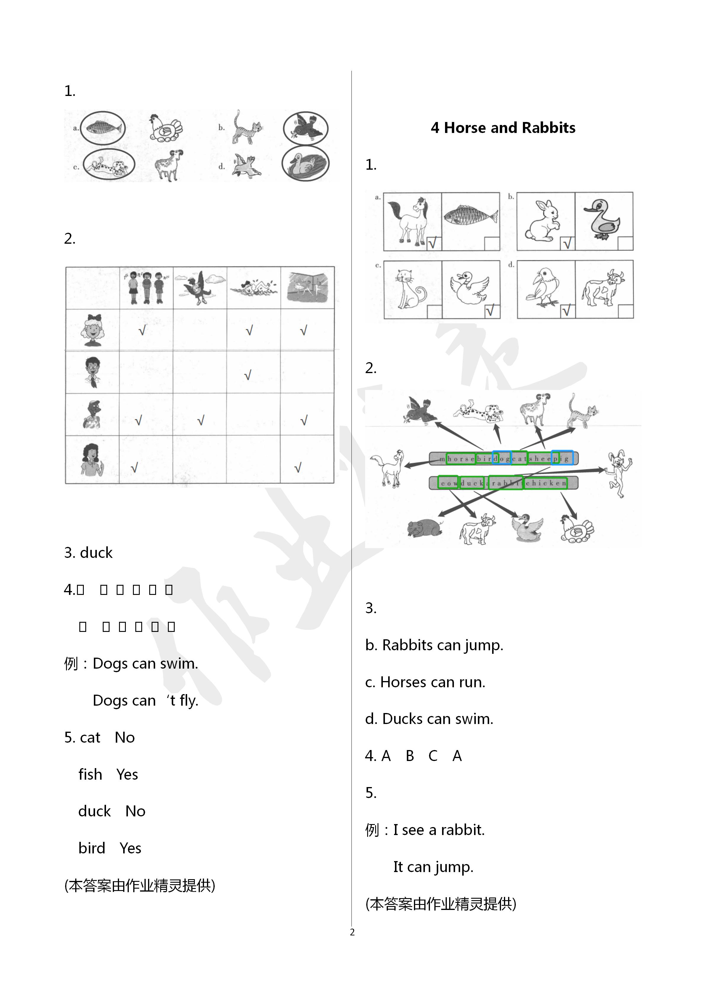 2020年同步練習(xí)冊(cè)三年級(jí)英語(yǔ)下冊(cè)冀教版三起河北教育出版社 第2頁(yè)