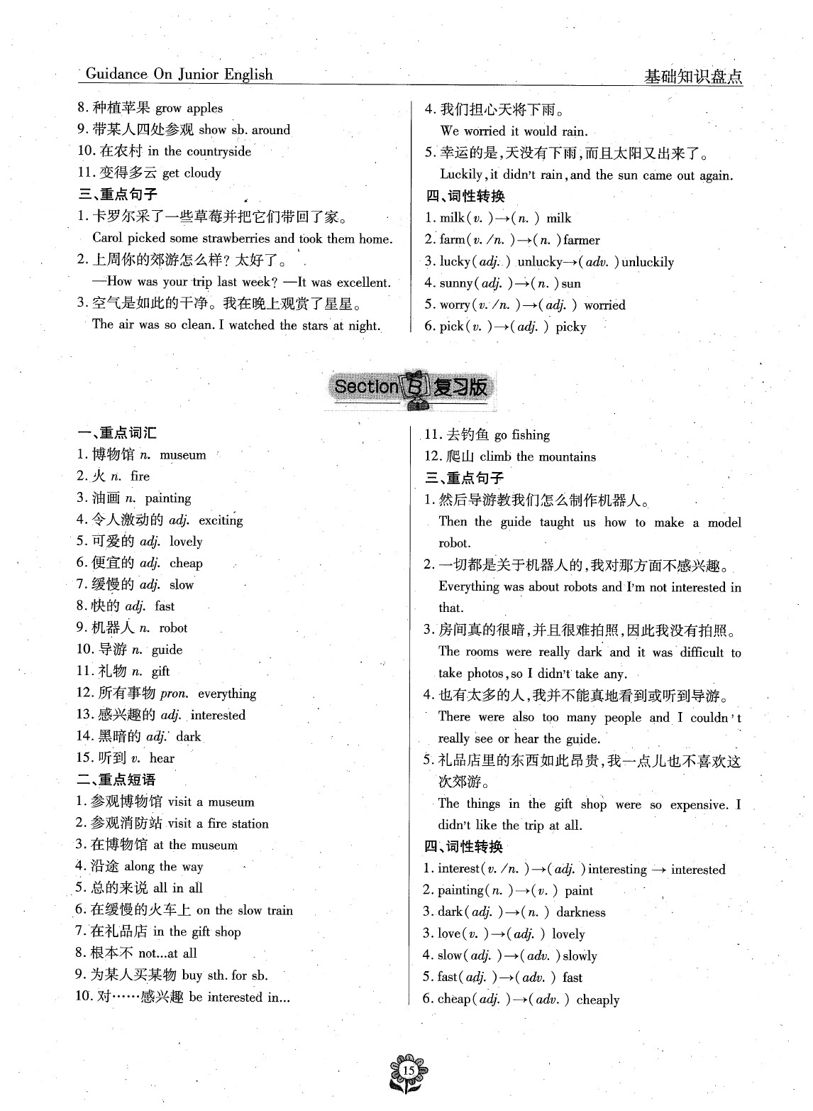 2020年英語風向標七年級下冊人教版 參考答案第17頁