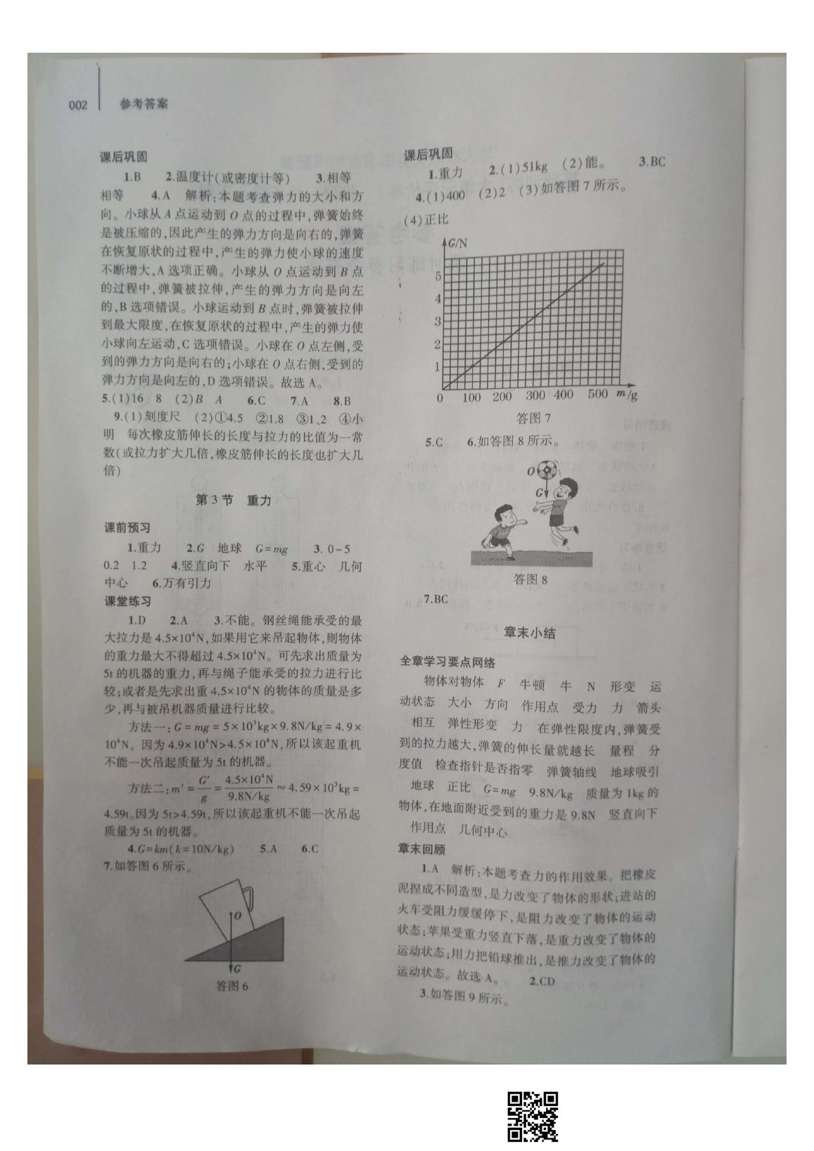 2020年基础训练八年级物理下册人教版大象出版社 参考答案第2页