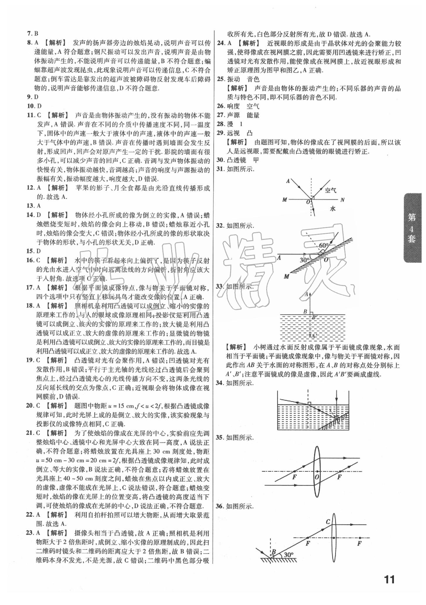 2020年金考卷福建中考45套匯編物理 第11頁