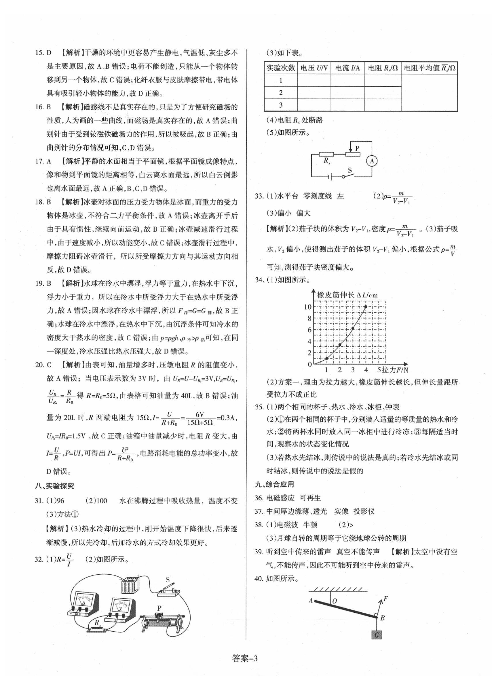 2020年山西中考權(quán)威試卷匯編物理 第3頁