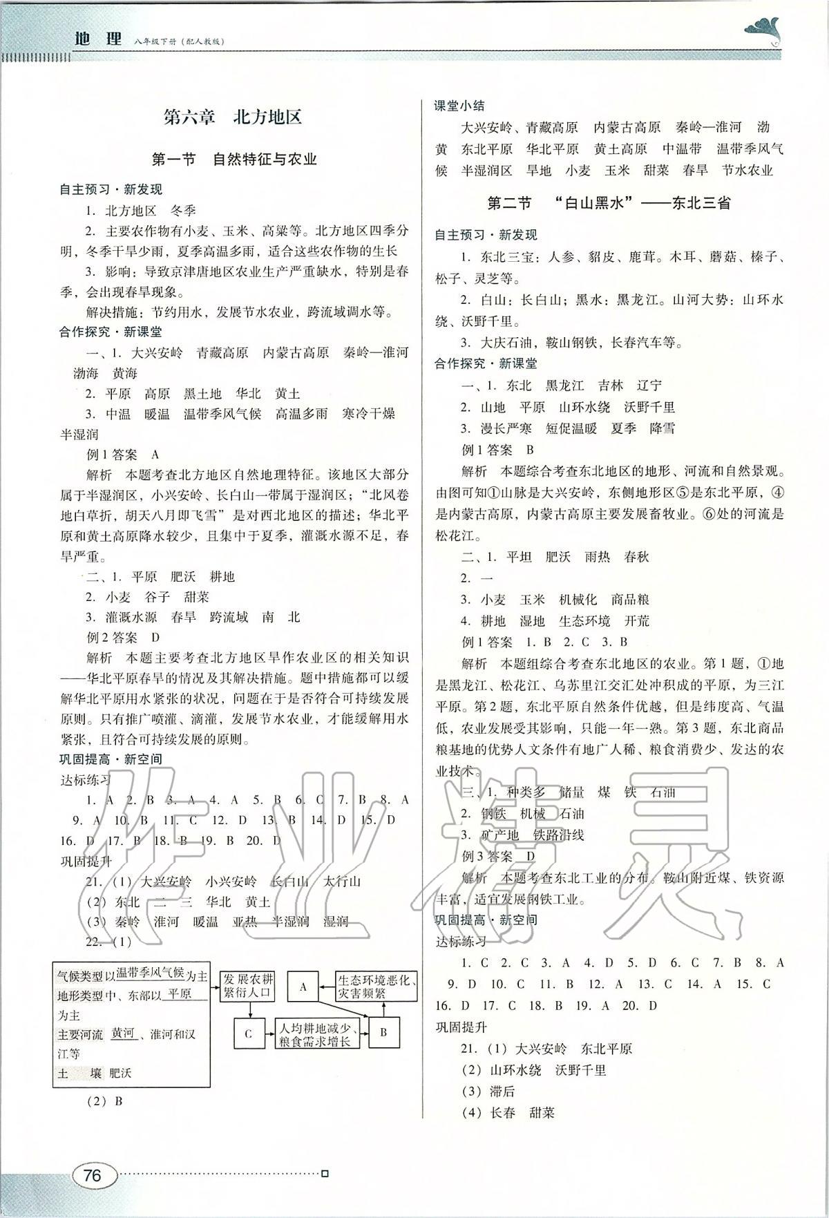 2020年南方新課堂金牌學(xué)案八年級(jí)地理下冊(cè)人教版 第2頁