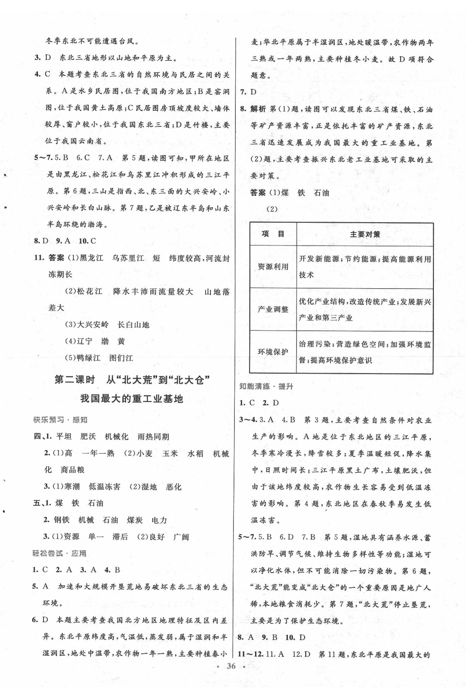 2020年初中同步測控優(yōu)化設(shè)計(jì)八年級地理下冊人教版 第4頁