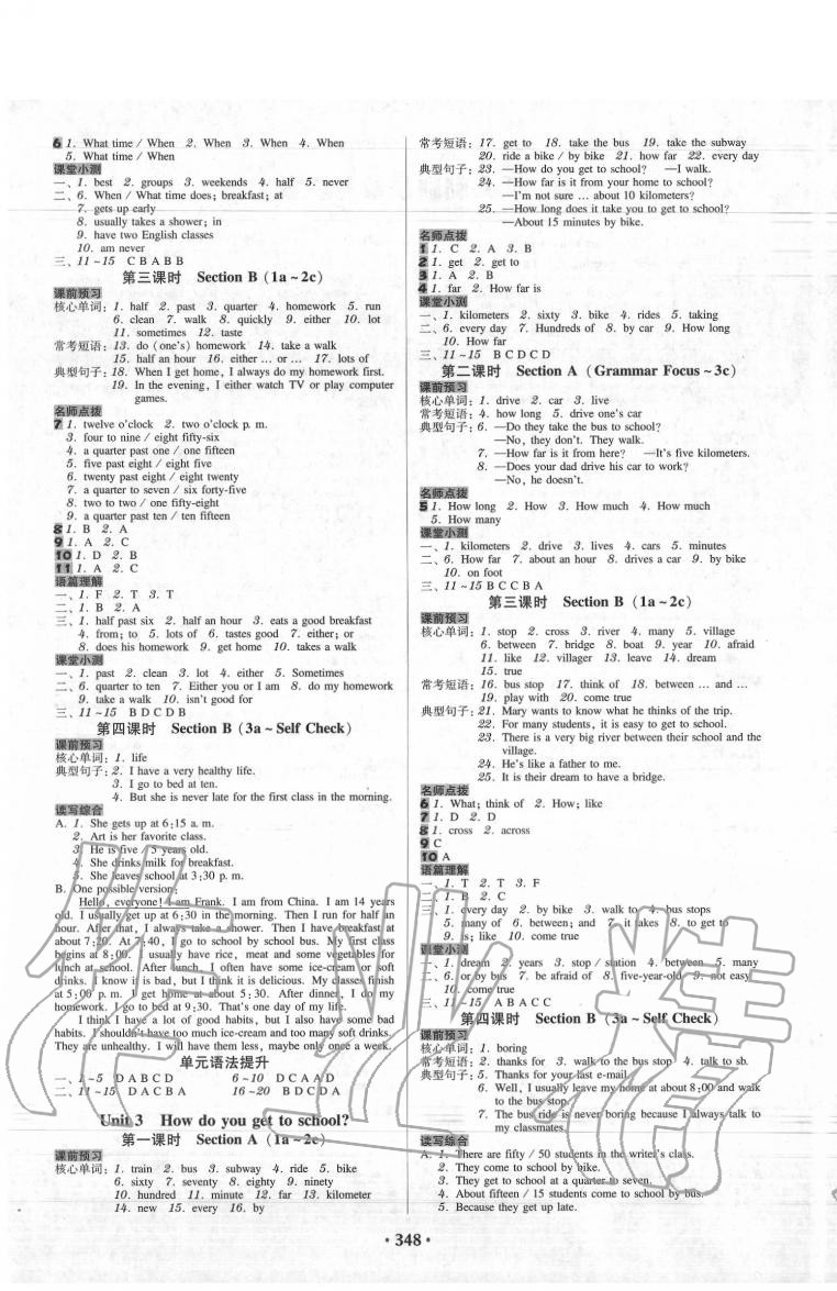 2020年教與學(xué)廣東學(xué)導(dǎo)練七年級英語下冊人教版 第2頁