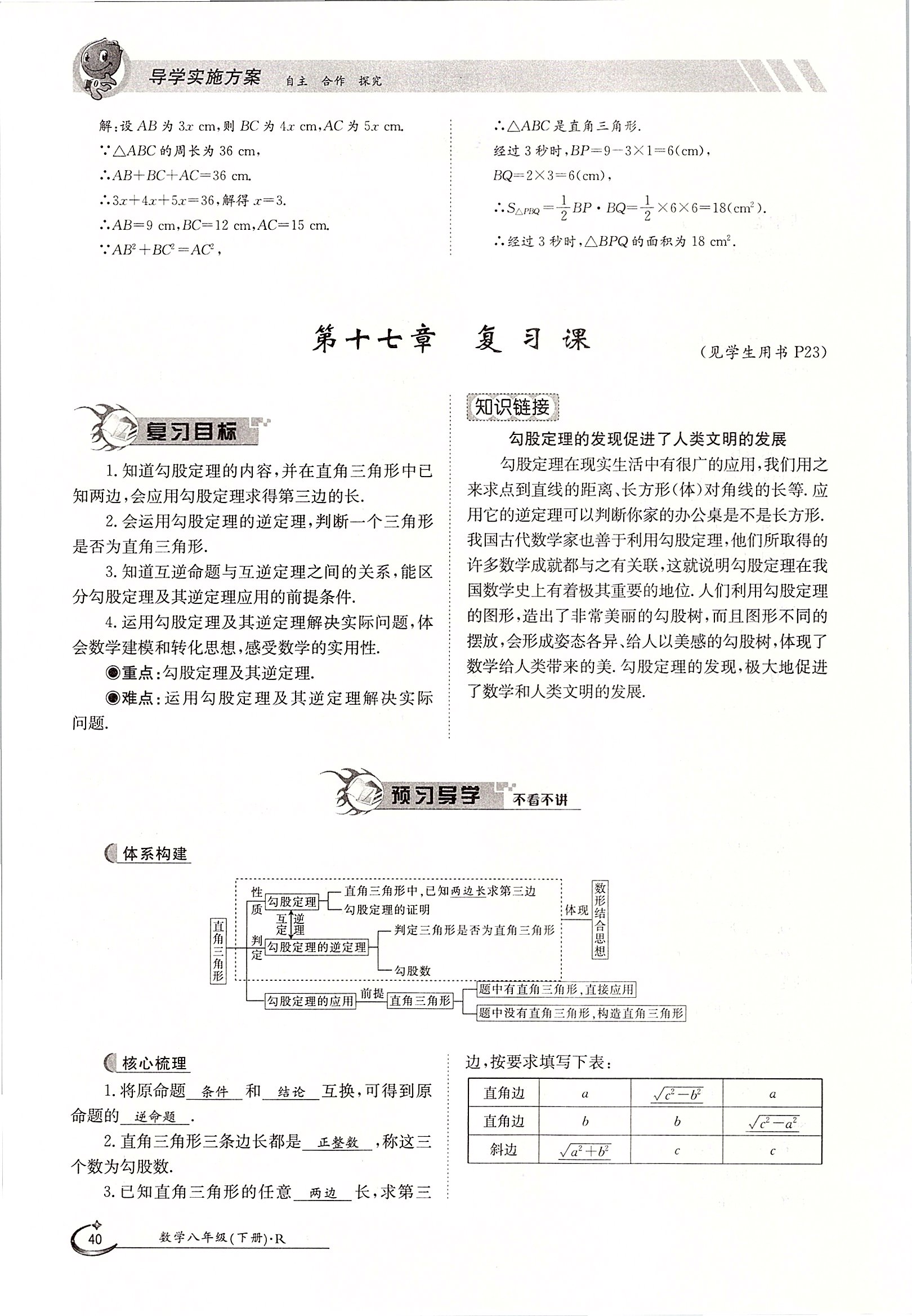 2020年三段六步導(dǎo)學(xué)測評八年級數(shù)學(xué)下冊人教版 第40頁