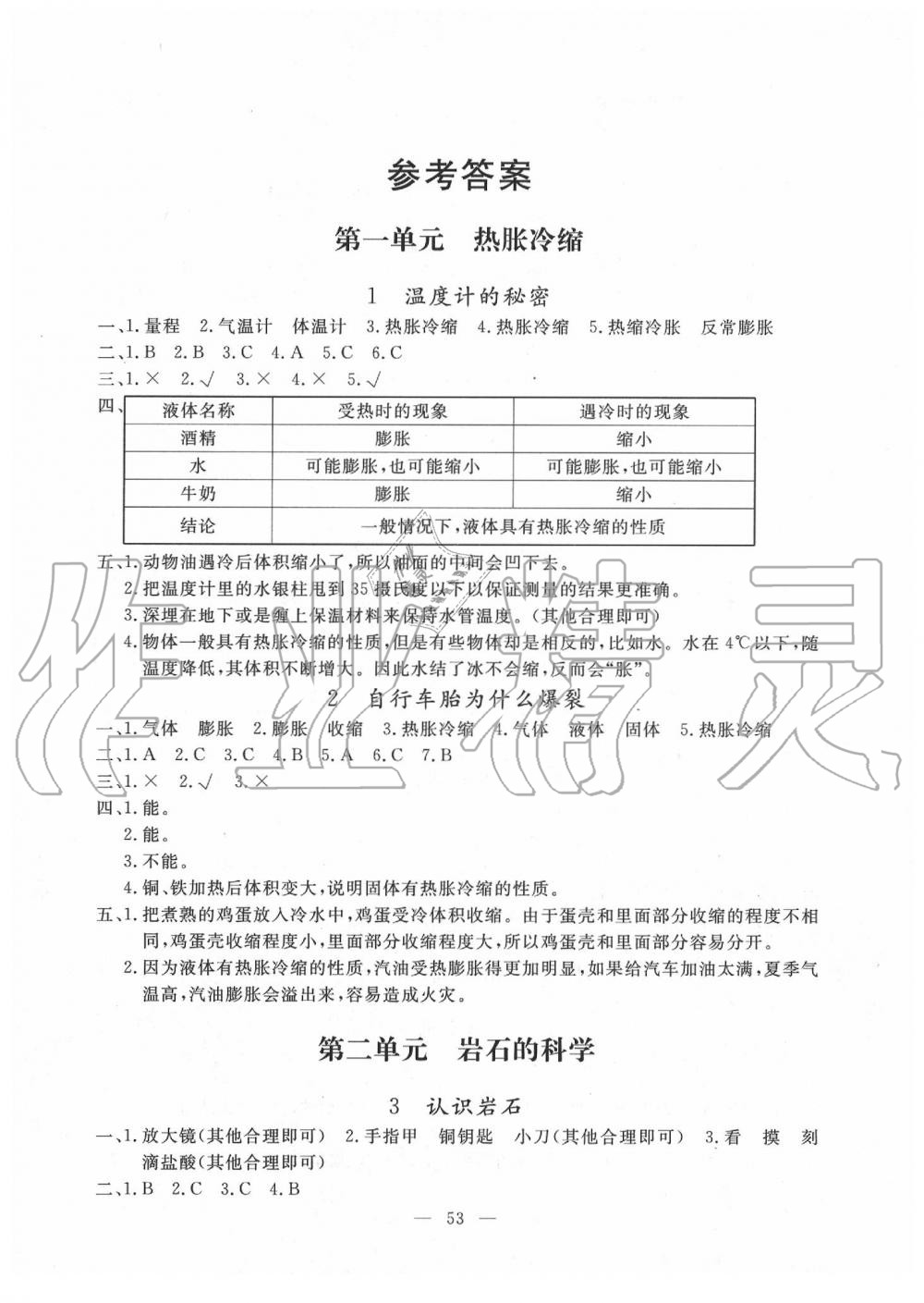 2020年同步練習(xí)冊四年級科學(xué)下冊青島版山東科學(xué)技術(shù)出版社 第1頁