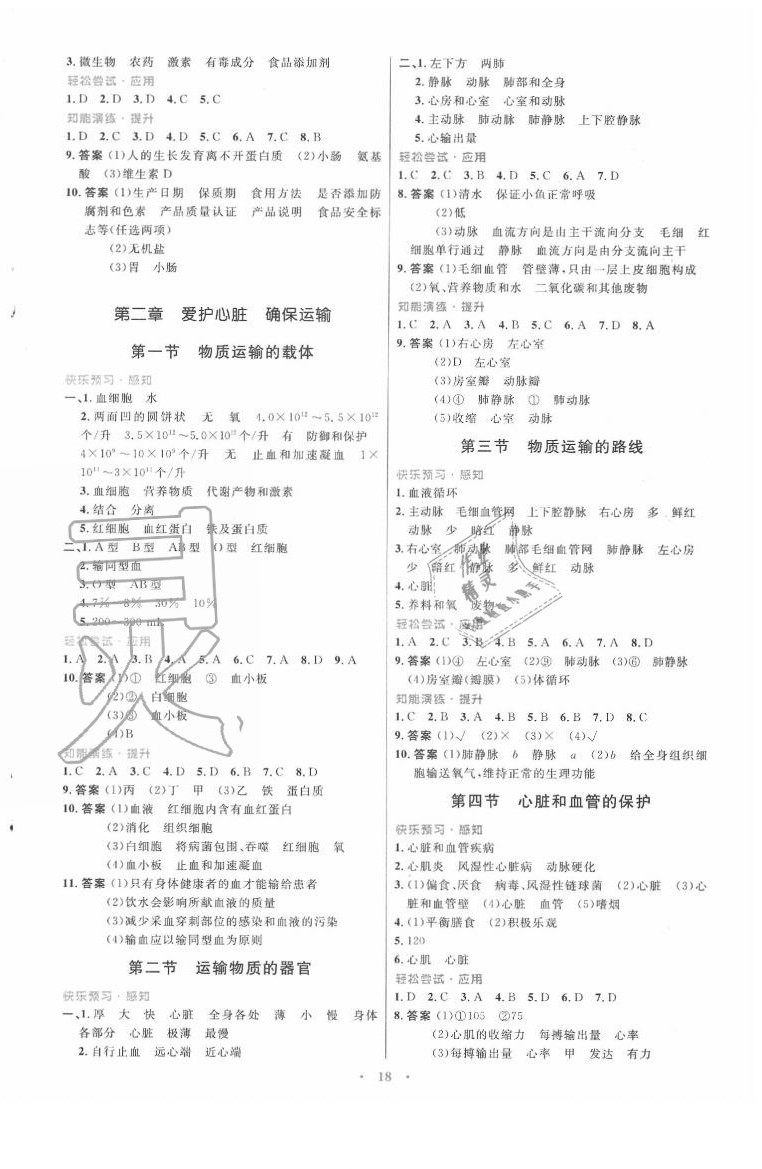 2020年同步測(cè)控優(yōu)化設(shè)計(jì)七年級(jí)生物下冊(cè)冀少版福建專版 第2頁(yè)