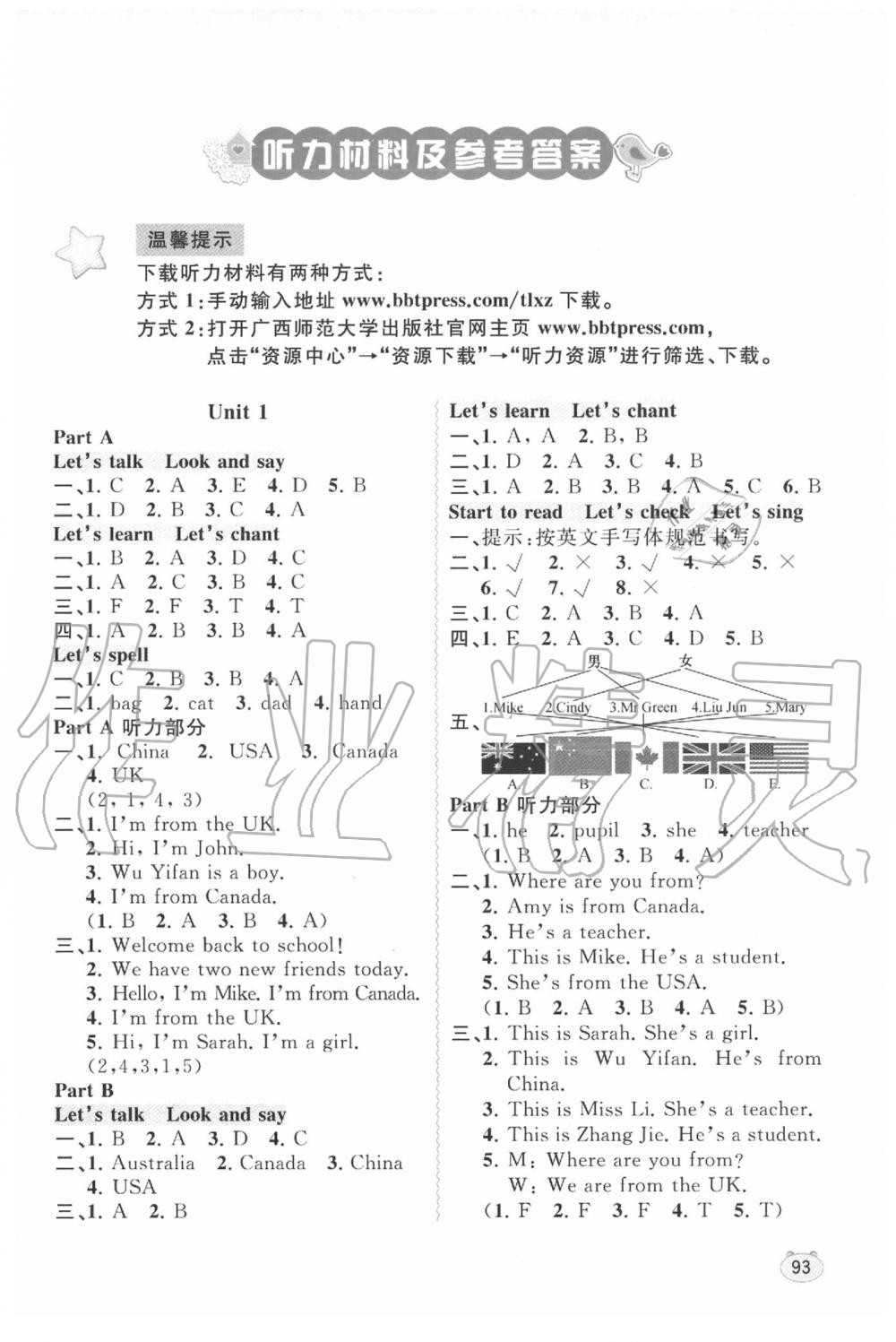 2020年新課程學(xué)習(xí)與測(cè)評(píng)同步學(xué)習(xí)三年級(jí)英語下冊(cè)人教版 第1頁