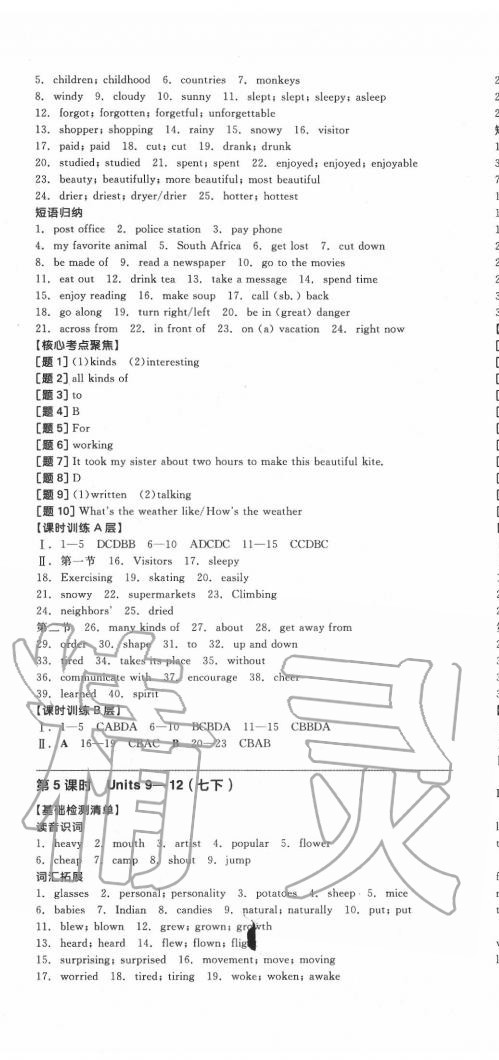 2020年全品中考復(fù)習(xí)方案英語包頭專版 第5頁