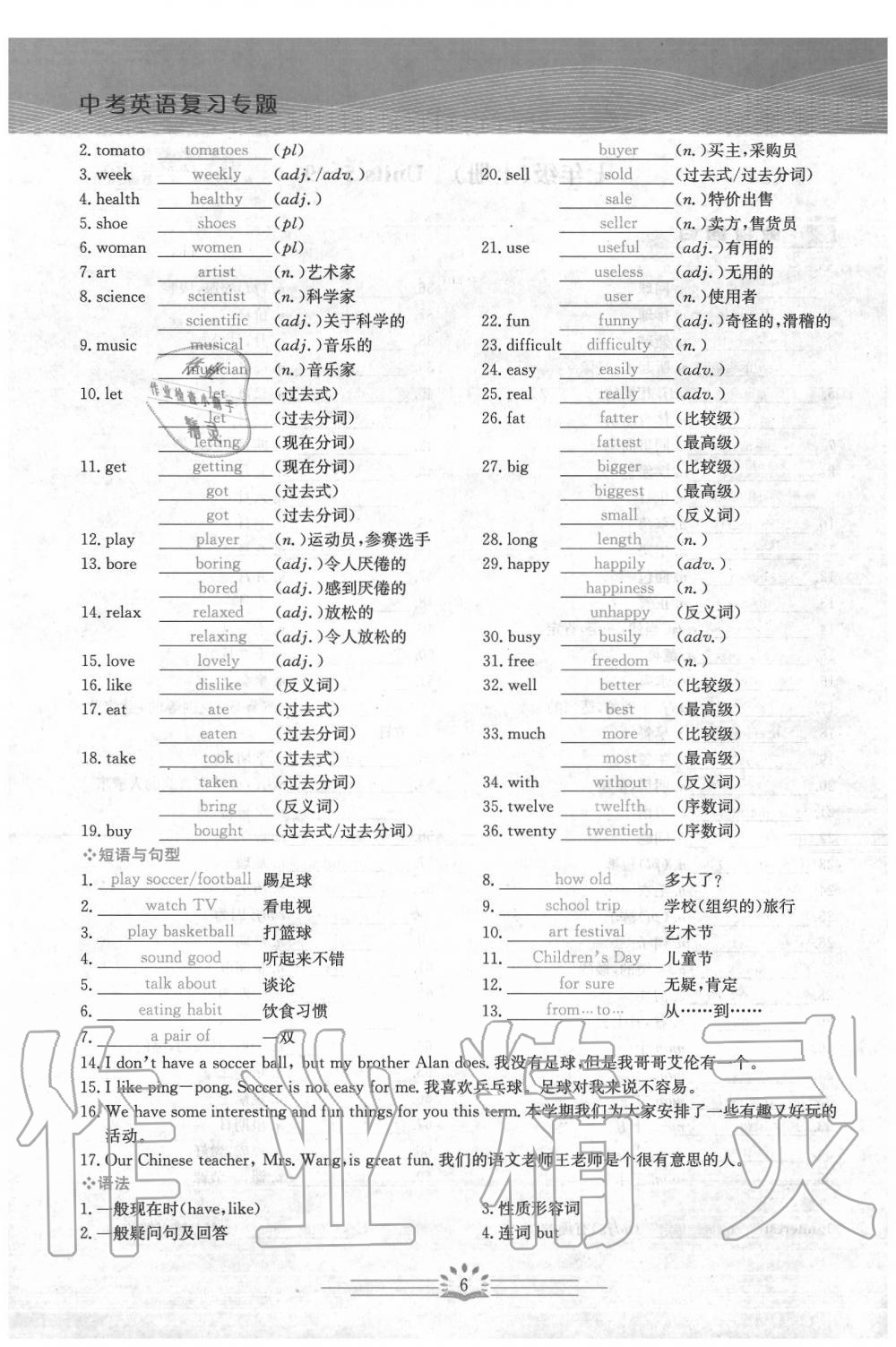 2020年思维新观察中考英语 第6页