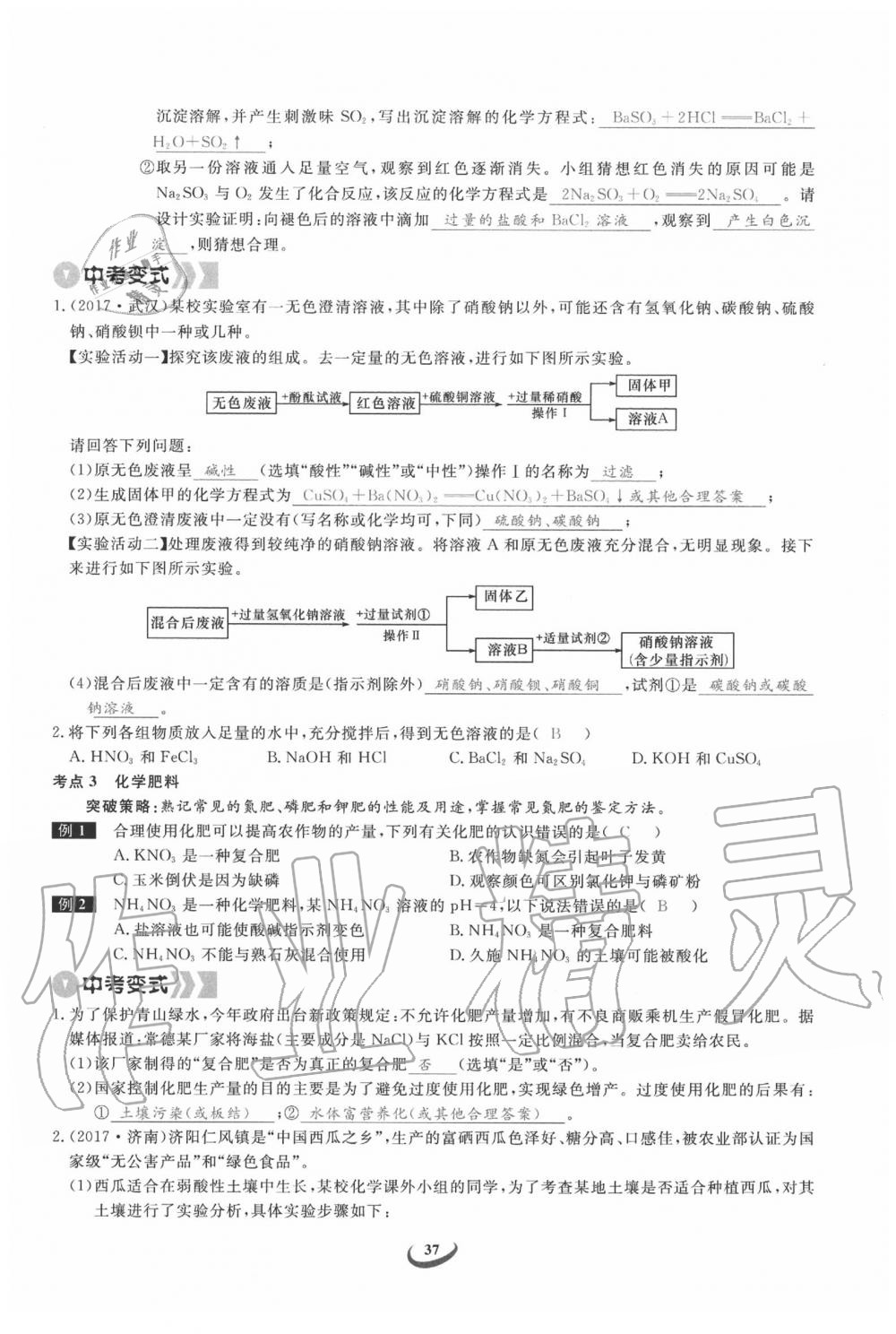 2020年思維新觀察中考化學 第37頁