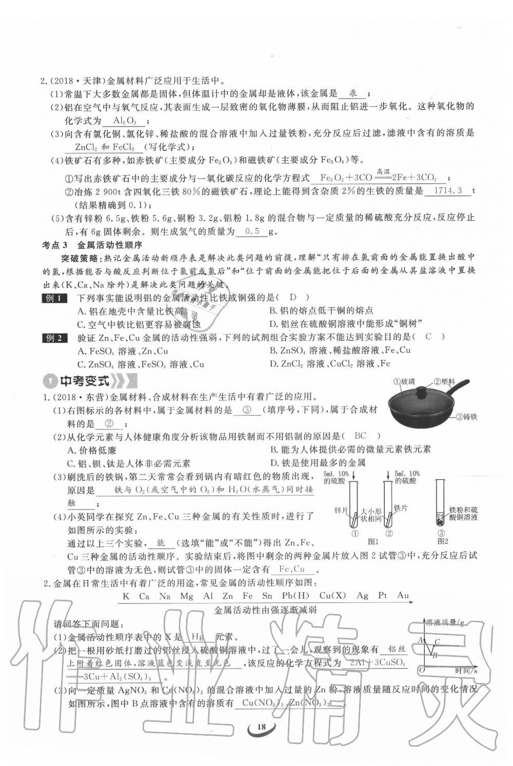 2020年思維新觀察中考化學(xué) 第18頁(yè)