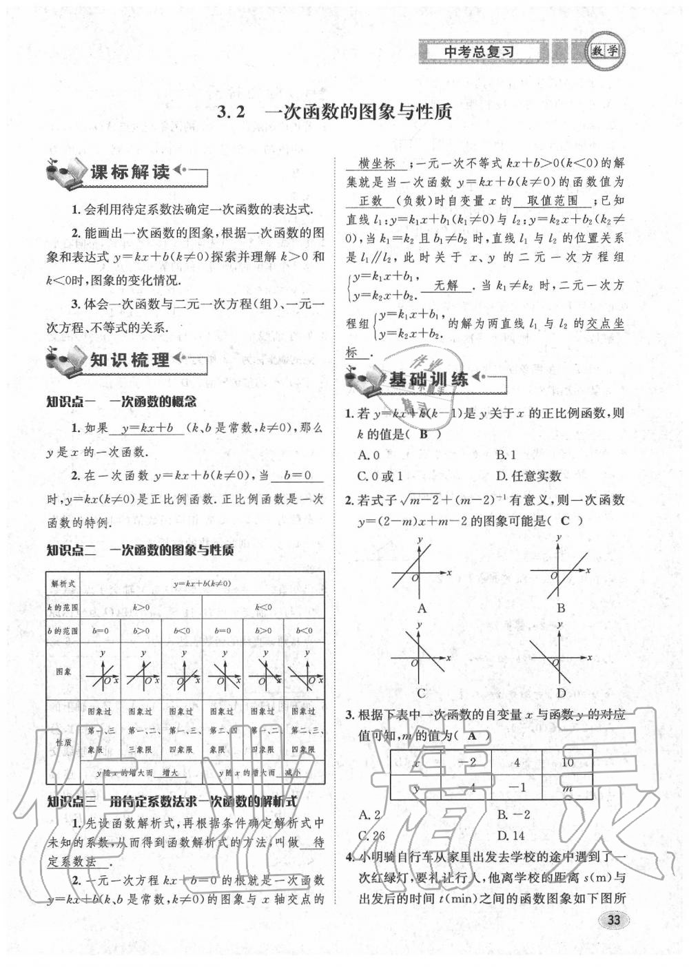 2020年中考总复习长江出版社九年级数学中考用书 第39页