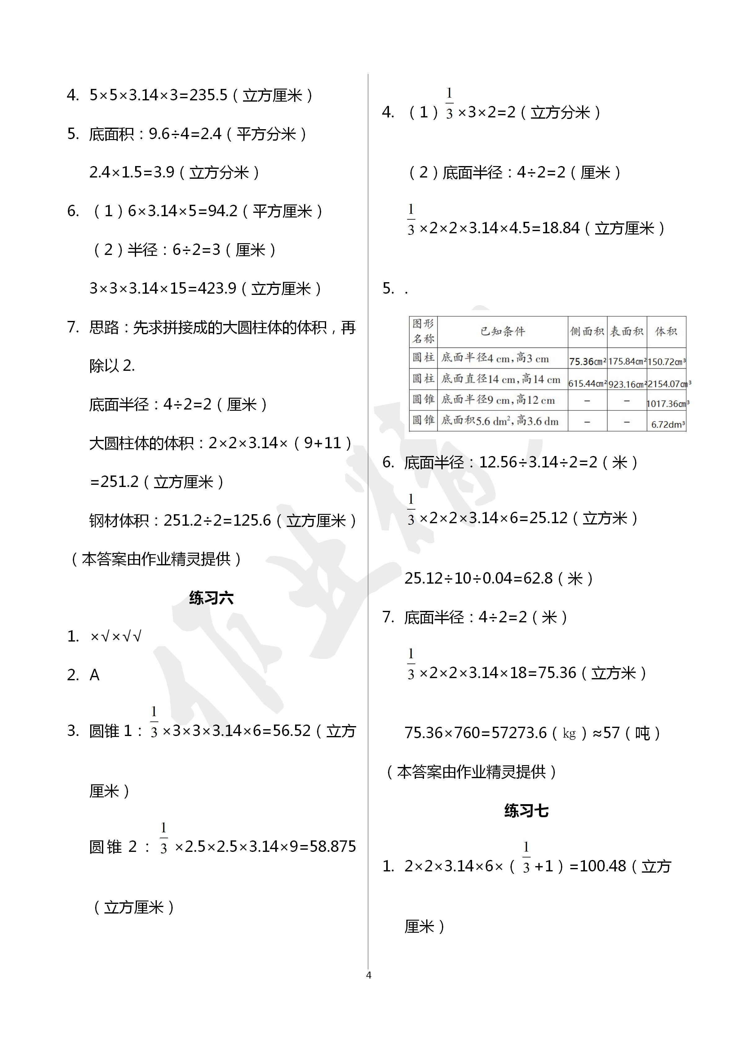 2020年學(xué)習(xí)之友六年級(jí)數(shù)學(xué)下冊(cè)蘇教版 第4頁(yè)