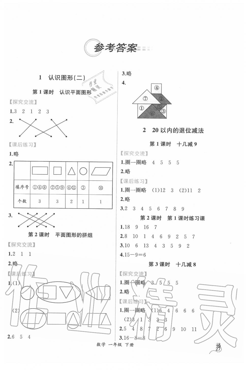 2020年同步導學案課時練一年級數(shù)學下冊人教版 第1頁