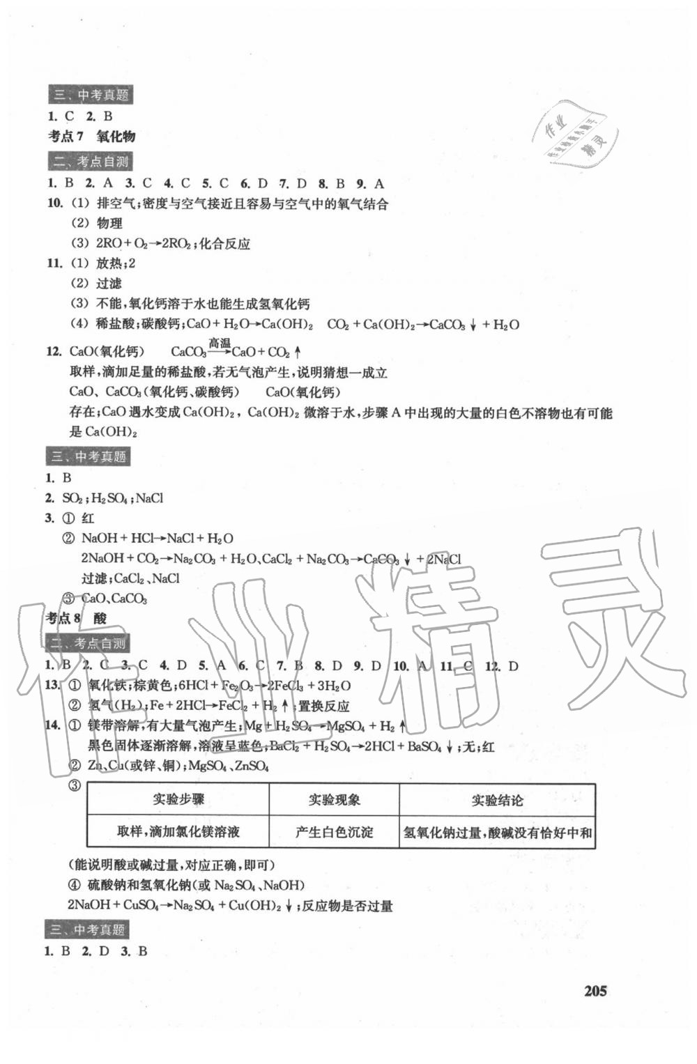 2020年?duì)N爛在六月上海市最新中考總突破化學(xué)雙色版 參考答案第4頁(yè)