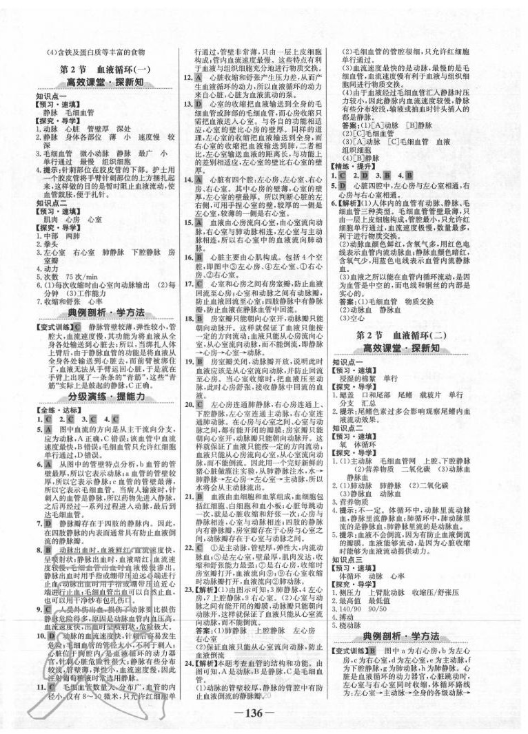 2020年世紀(jì)金榜金榜學(xué)案七年級生物下冊北師大版 第4頁