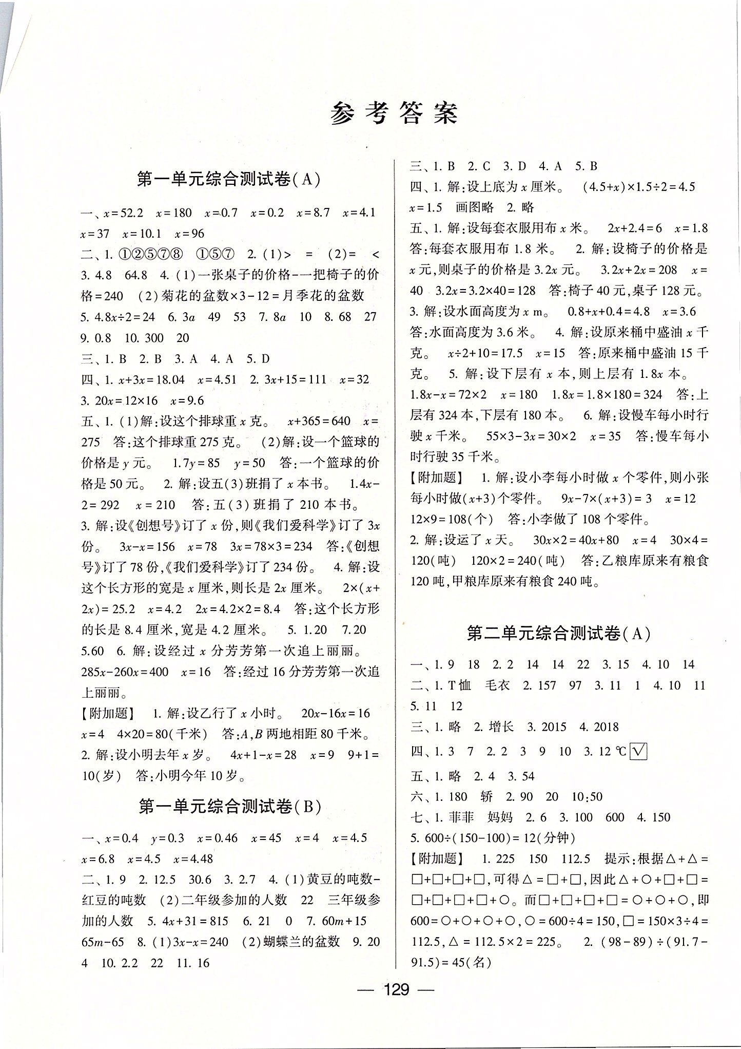 2020年學霸提優(yōu)大試卷五年級數(shù)學下冊江蘇版 第1頁