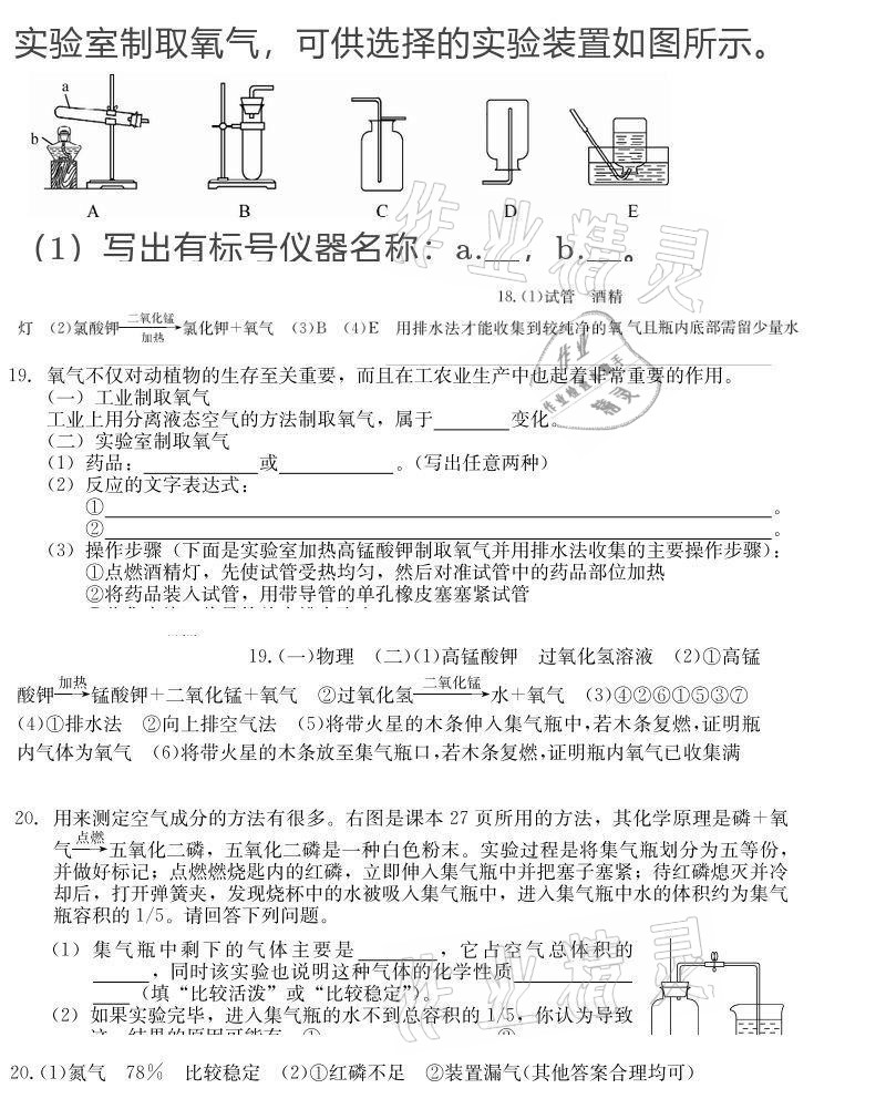 2020年大顯身手素質(zhì)教育單元測(cè)評(píng)卷九年級(jí)化學(xué)全一冊(cè)人教版 參考答案第7頁(yè)