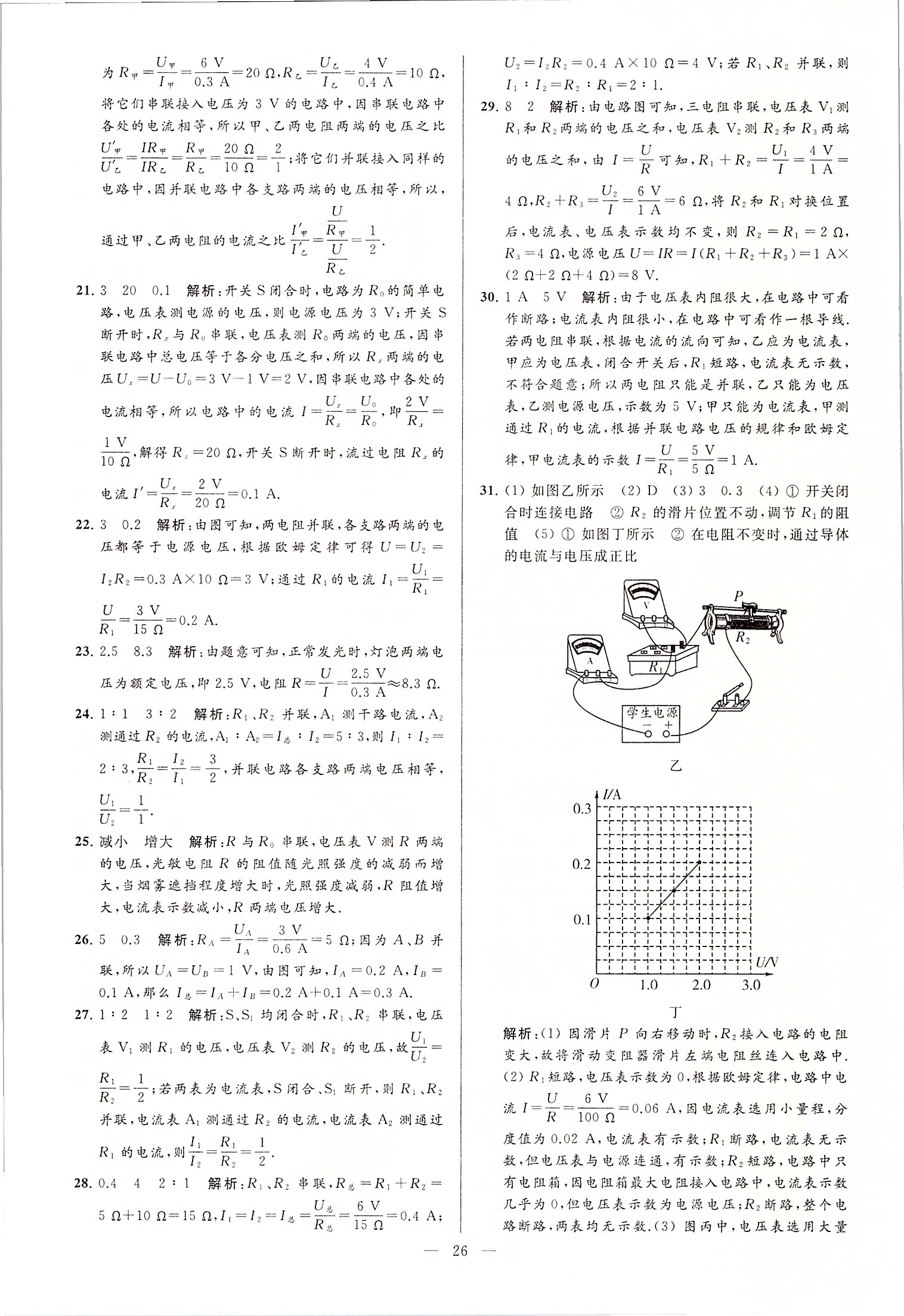 2020年润学书业亮点给力江苏中考48套物理 第26页