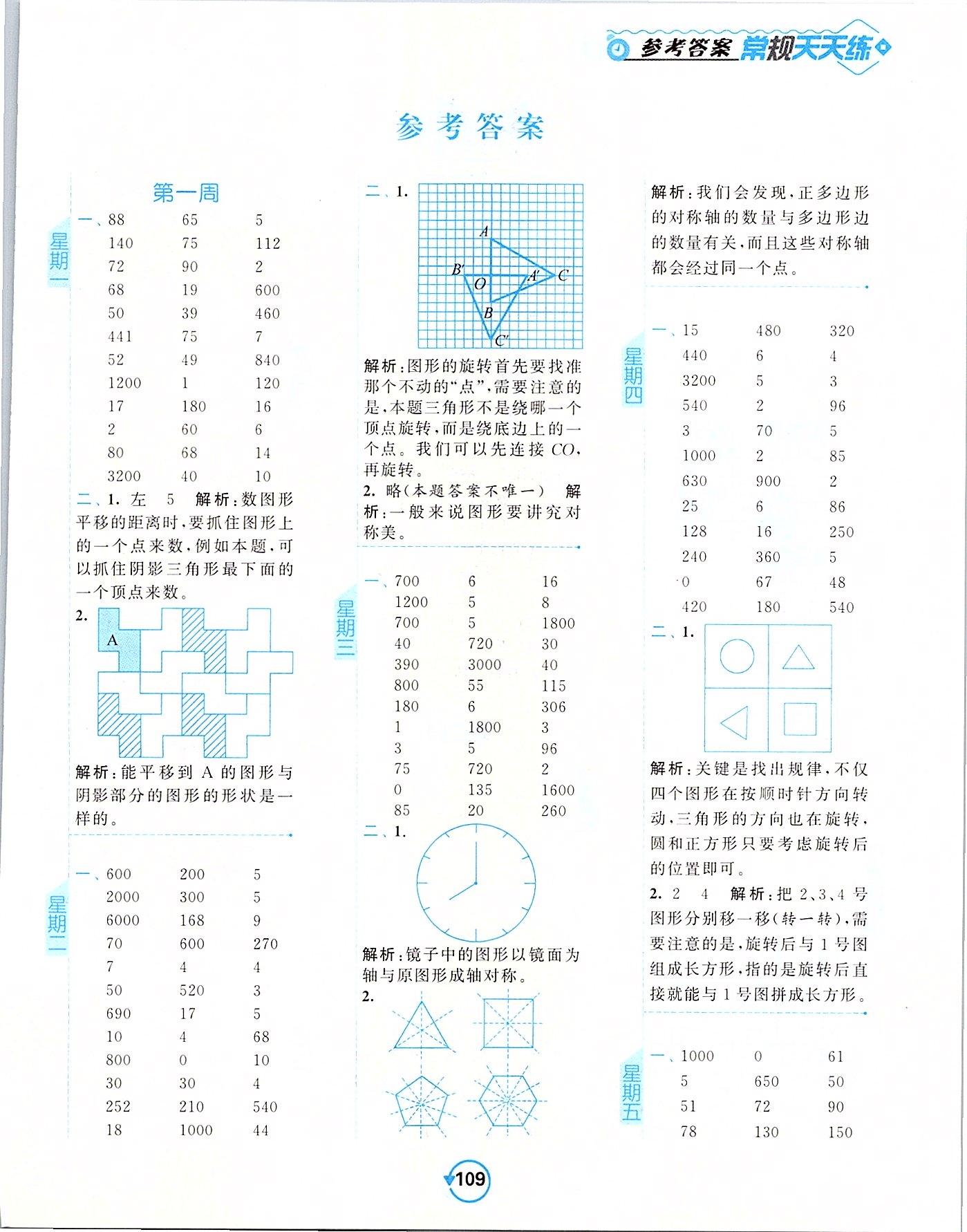 2020年壹学教育常规作业天天练四年级数学下册苏教版 第1页