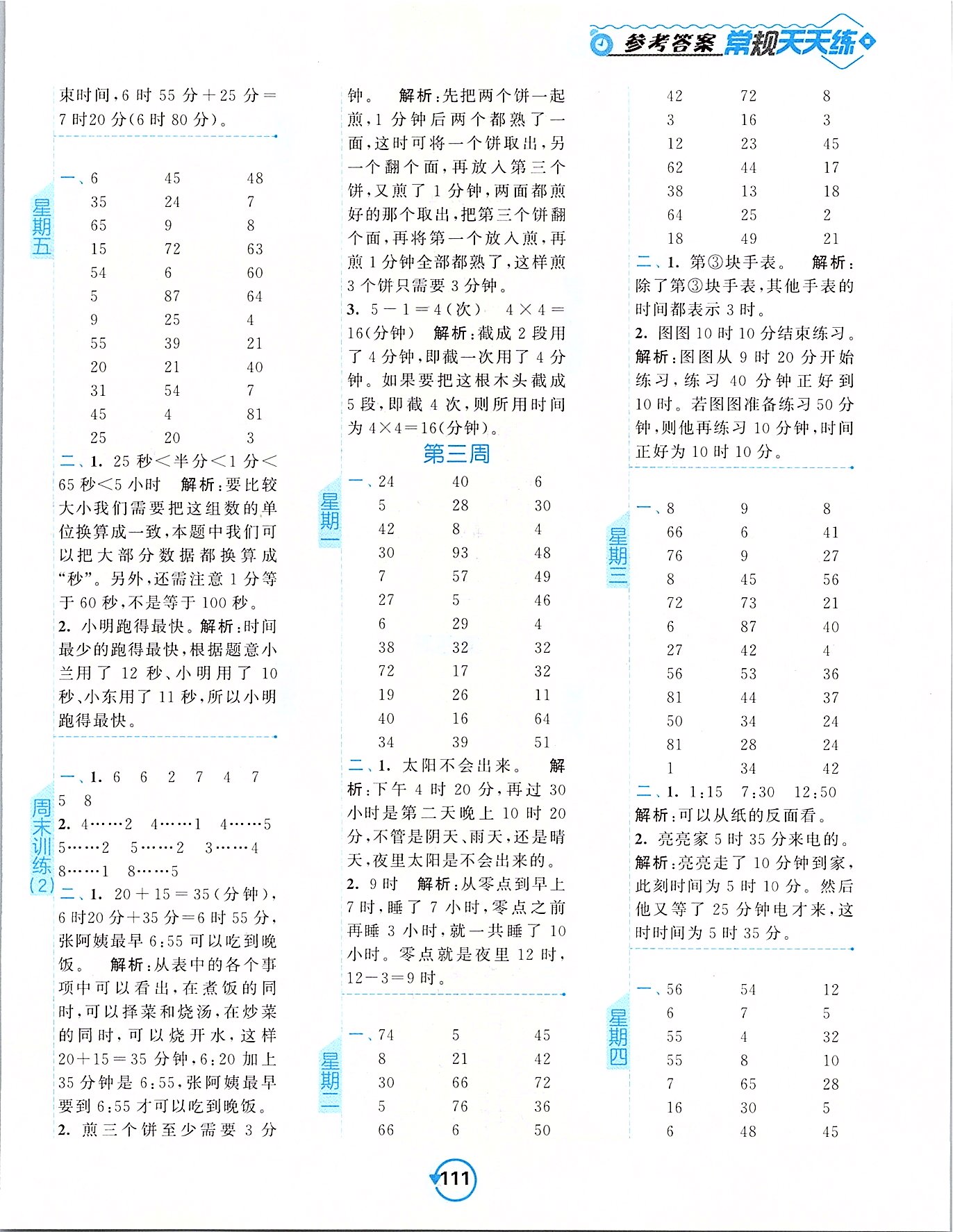 2020年常規(guī)作業(yè)計(jì)算加提優(yōu)天天練二年級數(shù)學(xué)下冊蘇教版 第3頁