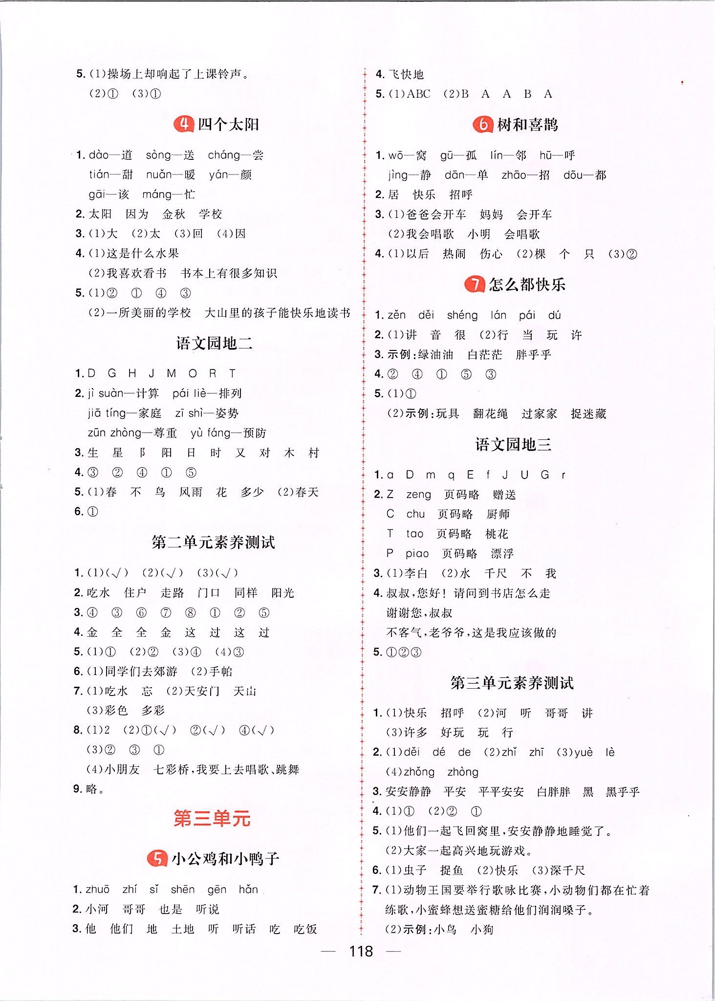 2020年核心素養(yǎng)天天練一年級(jí)語(yǔ)文下冊(cè)人教版 第2頁(yè)