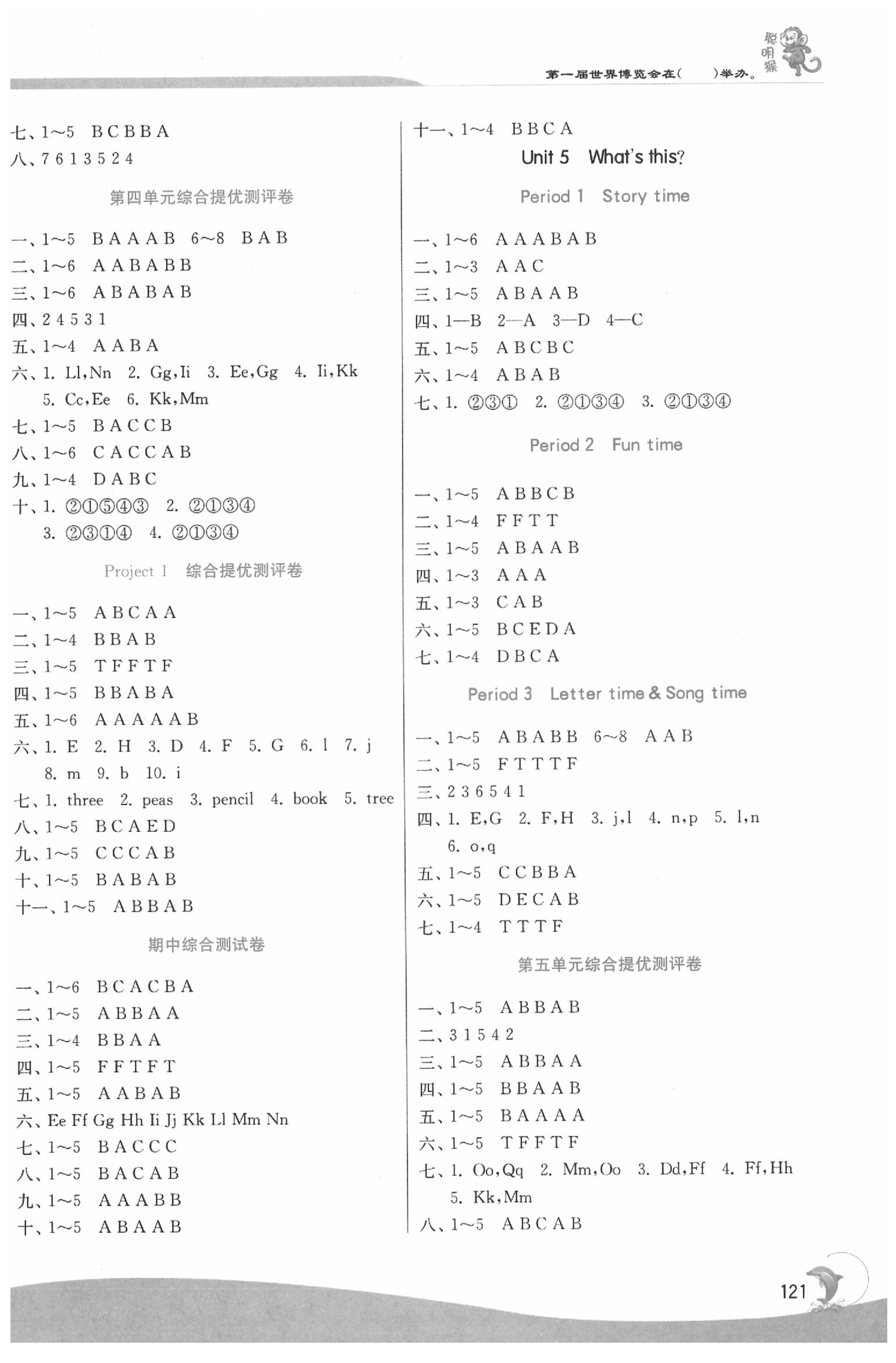 2020年實驗班提優(yōu)訓練一年級英語下冊譯林版 第3頁