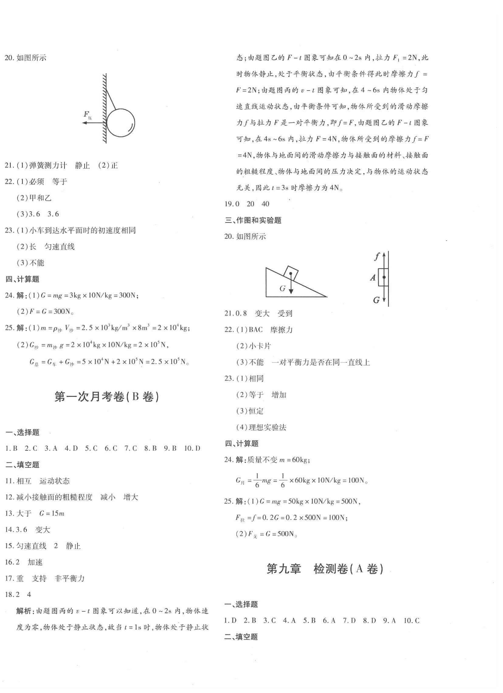 2020優(yōu)學(xué)1+1評(píng)價(jià)與測(cè)試八年級(jí)物理下冊(cè)人教版 第4頁(yè)