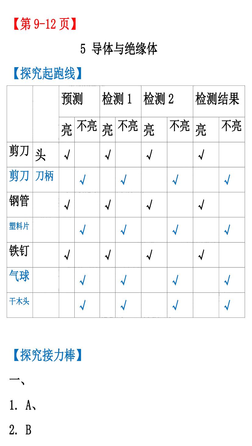 2020年知识与能力训练四年级科学下册教科版 第7页