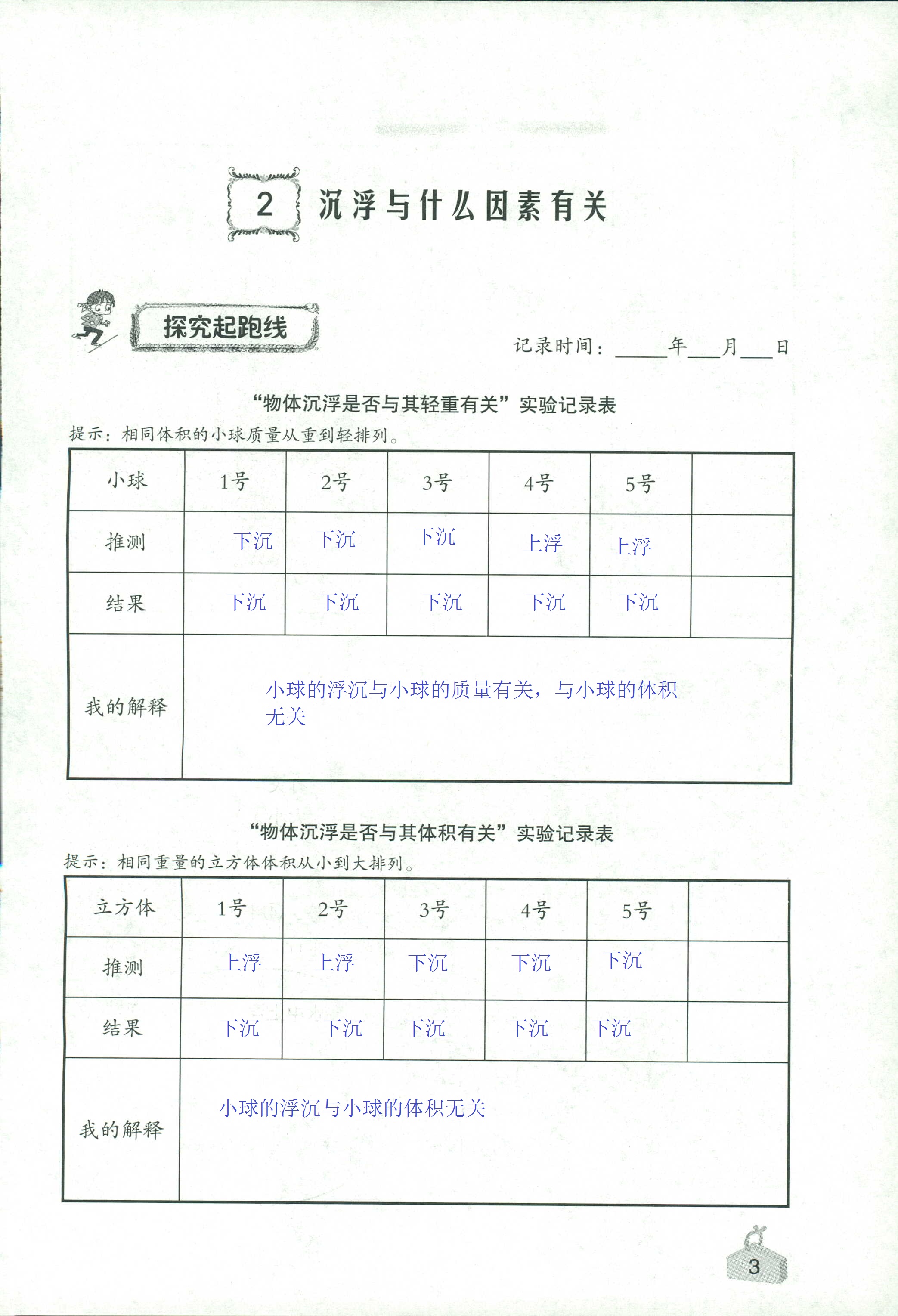 2020年知识与能力训练五年级科学下册教科版 第3页