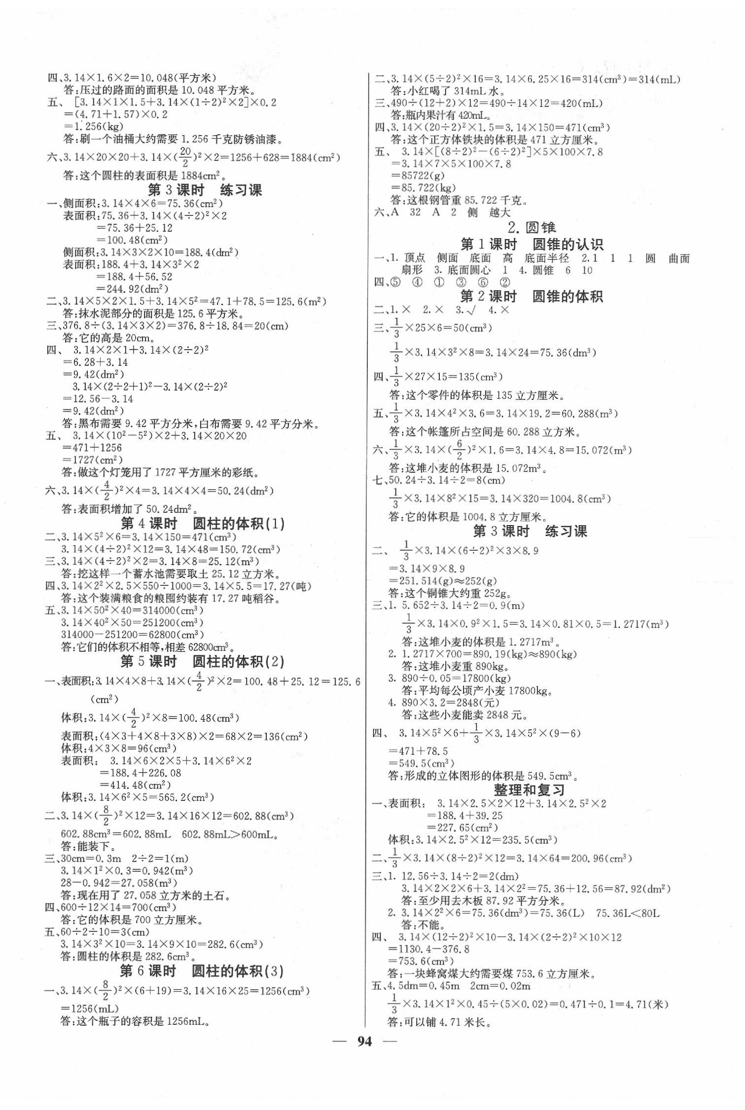 2020年梯田文化課堂內(nèi)外六年級(jí)數(shù)學(xué)下冊(cè)人教版 第2頁(yè)